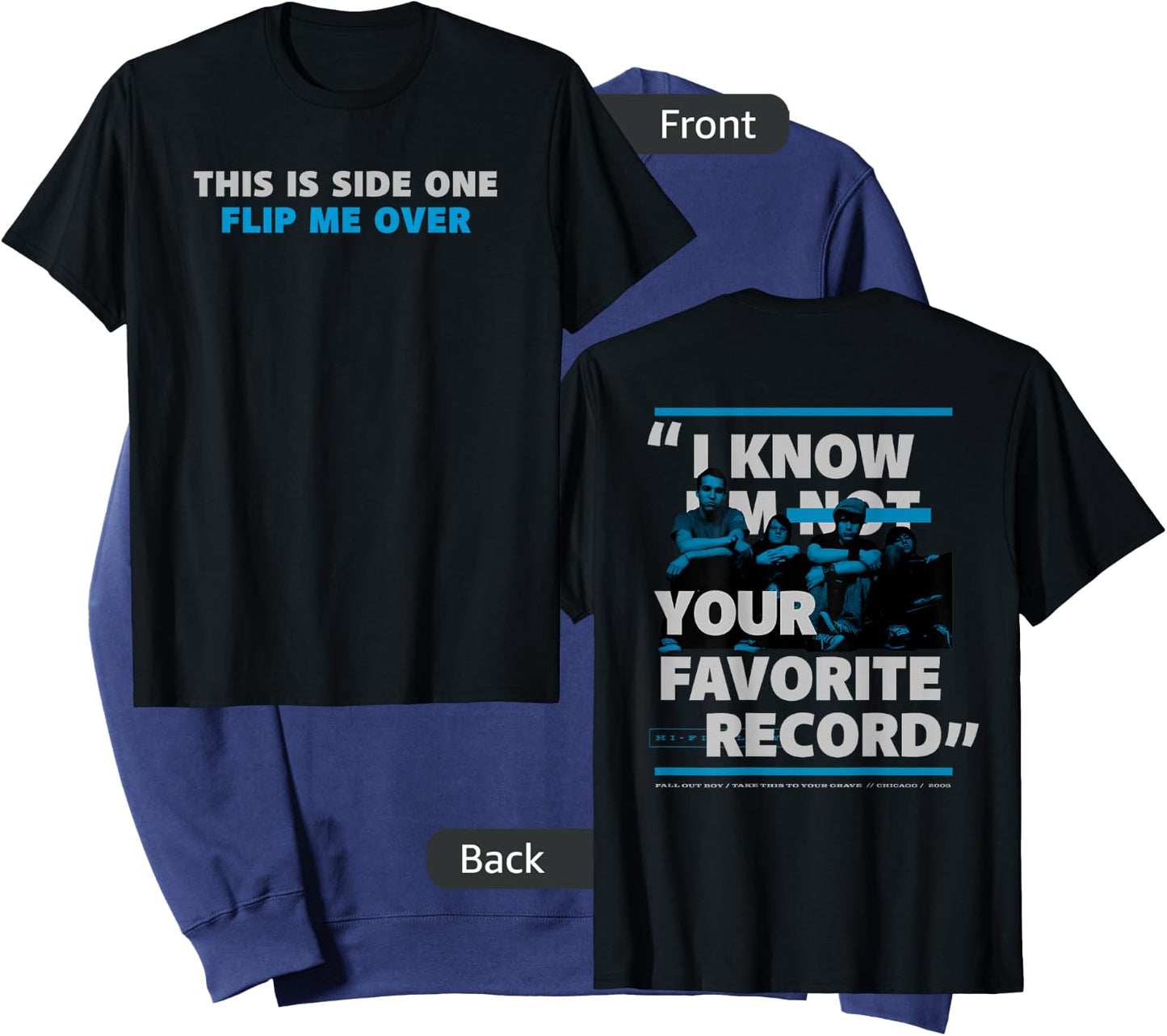 Fall Out Boy - Your Favorite Record Sweatshirt - Sweatshirt | Navy