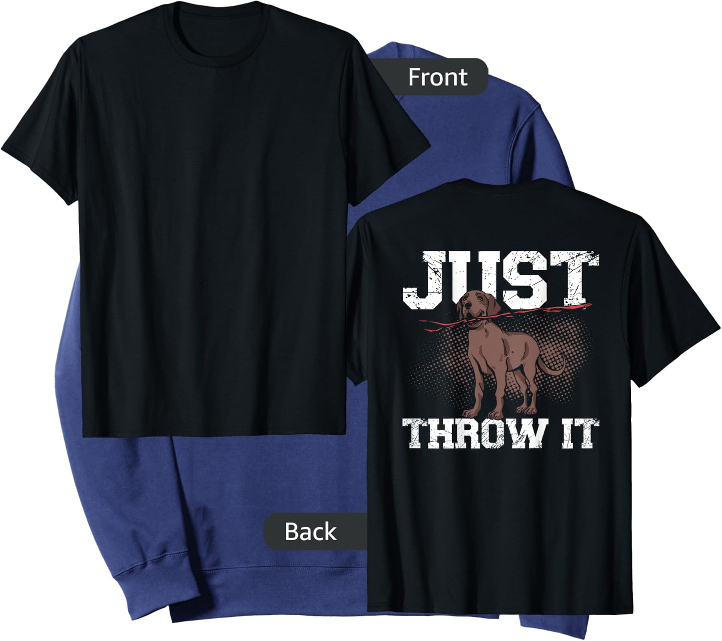 Just Throw It Backprint Sweatshirt - Sweatshirt | Navy