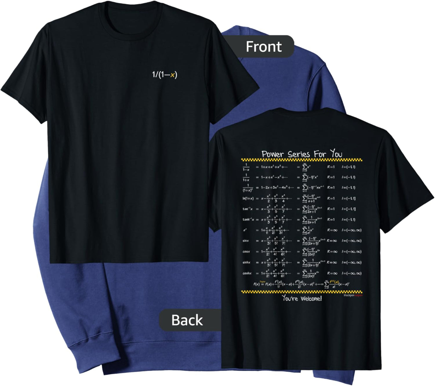 Blackpenredpen Calculus Power Series for You Sweatshirt - Sweatshirt | Navy