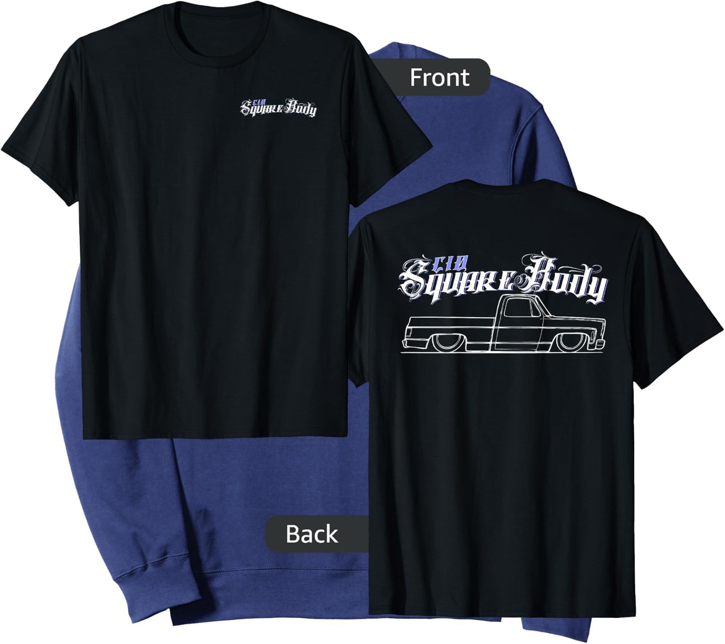 Squarebody C10 Classic truck Squarebody Nation Truck Sweatshirt - Sweatshirt | Navy