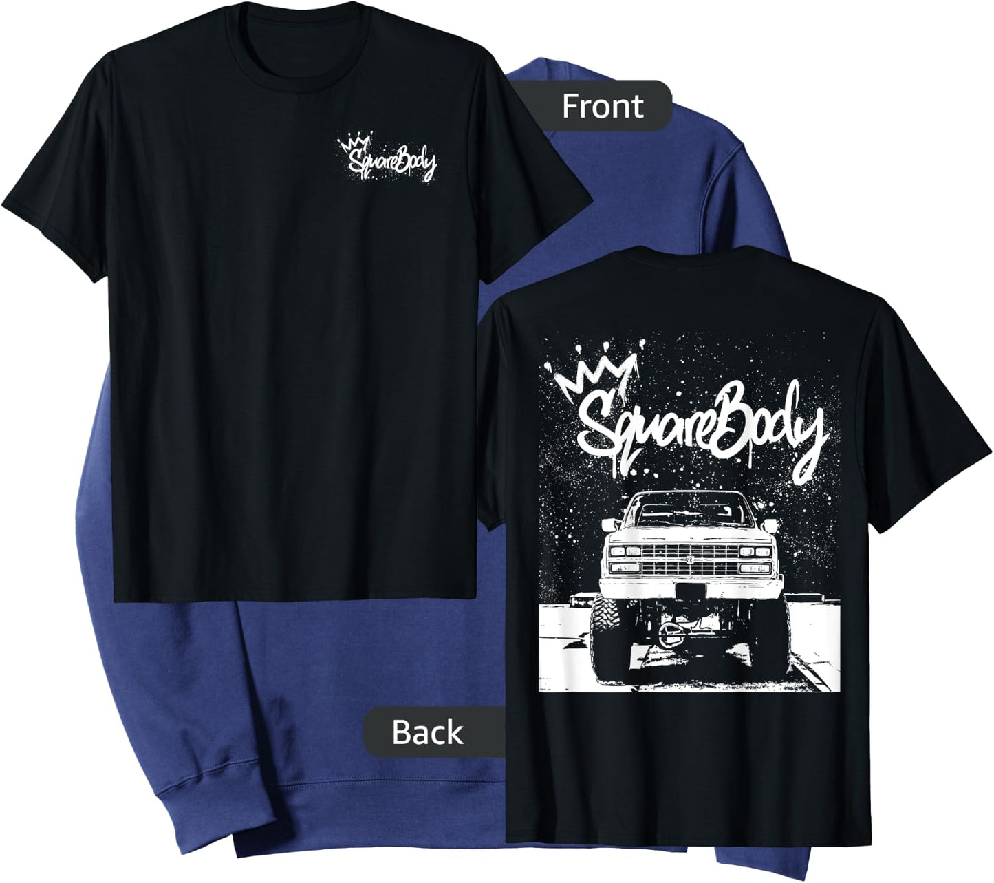 Squarebody C10 Classic truck Square body Nation Truck Sweatshirt - Sweatshirt | Navy