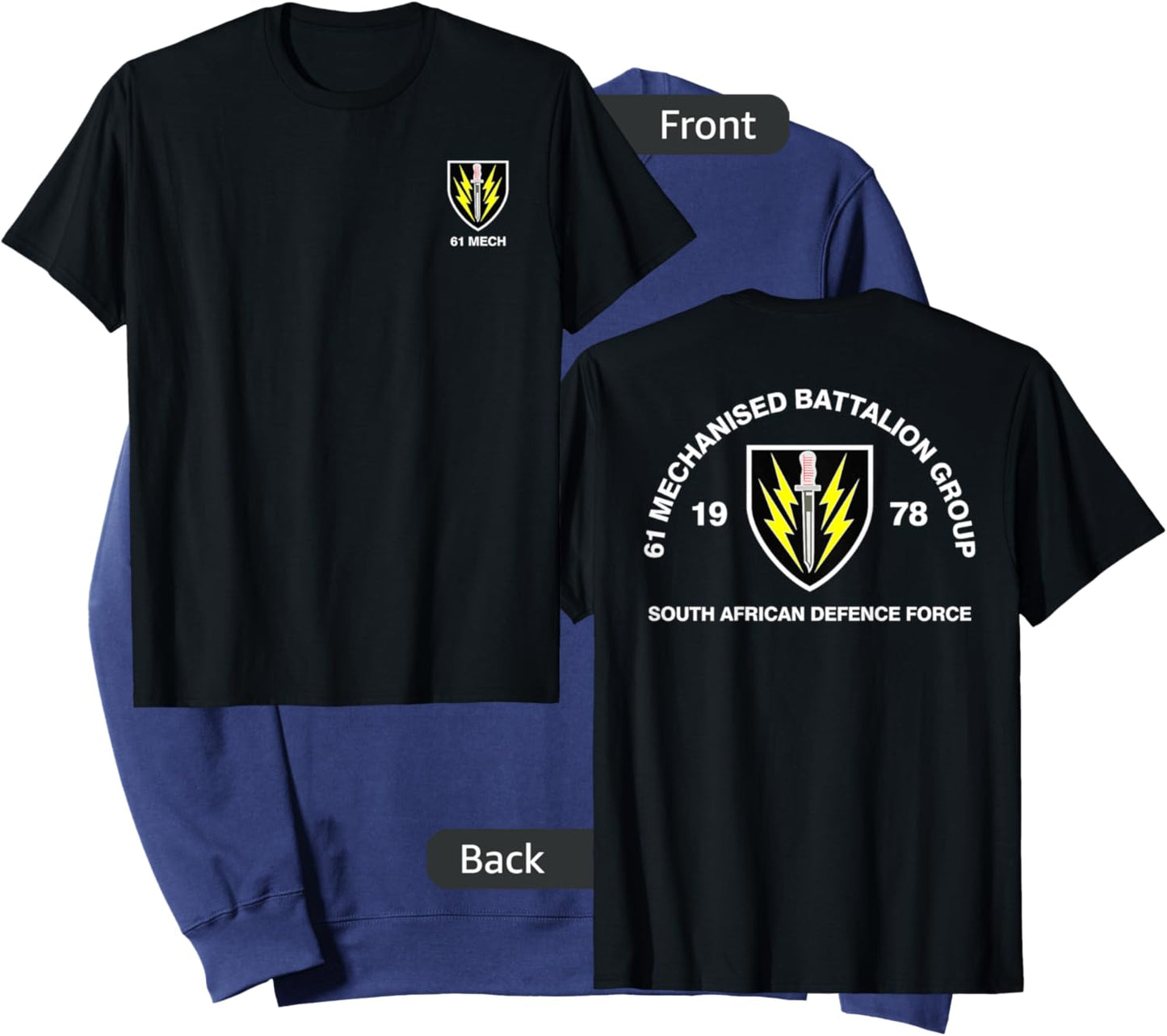 61 Mech Battalion South African Army Military Sweatshirt - Sweatshirt | Navy