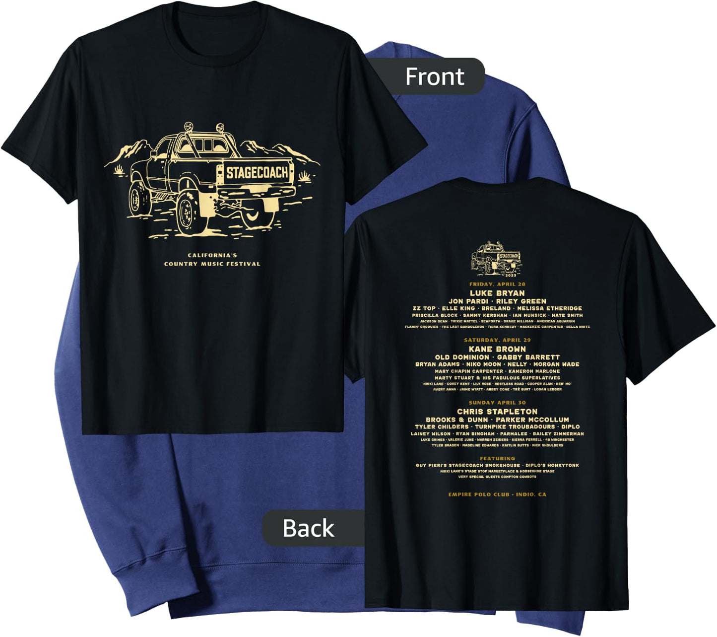 Official Stagecoach Truck Lineup Sweatshirt - Sweatshirt | Navy