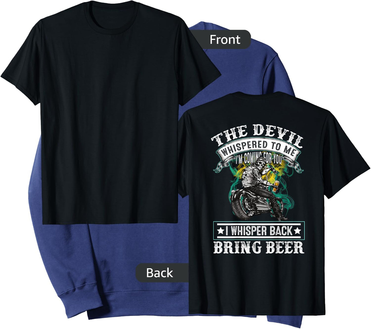 The devil whispered to me I'm coming for you Sweatshirt - Sweatshirt | Navy
