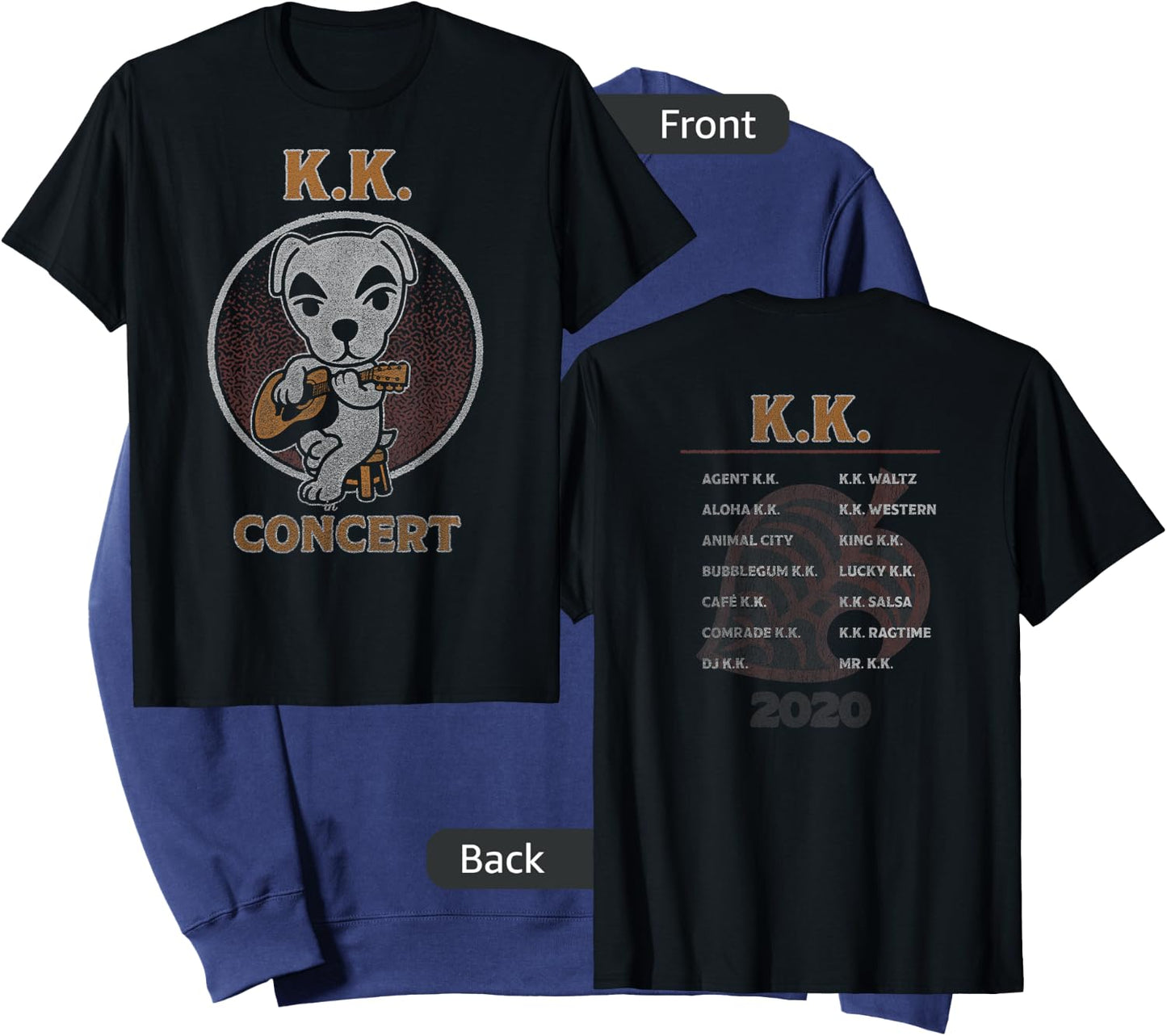 Animal Crossing: New Horizons K.K. Slider In Concert Vintage Sweatshirt - Sweatshirt | Navy