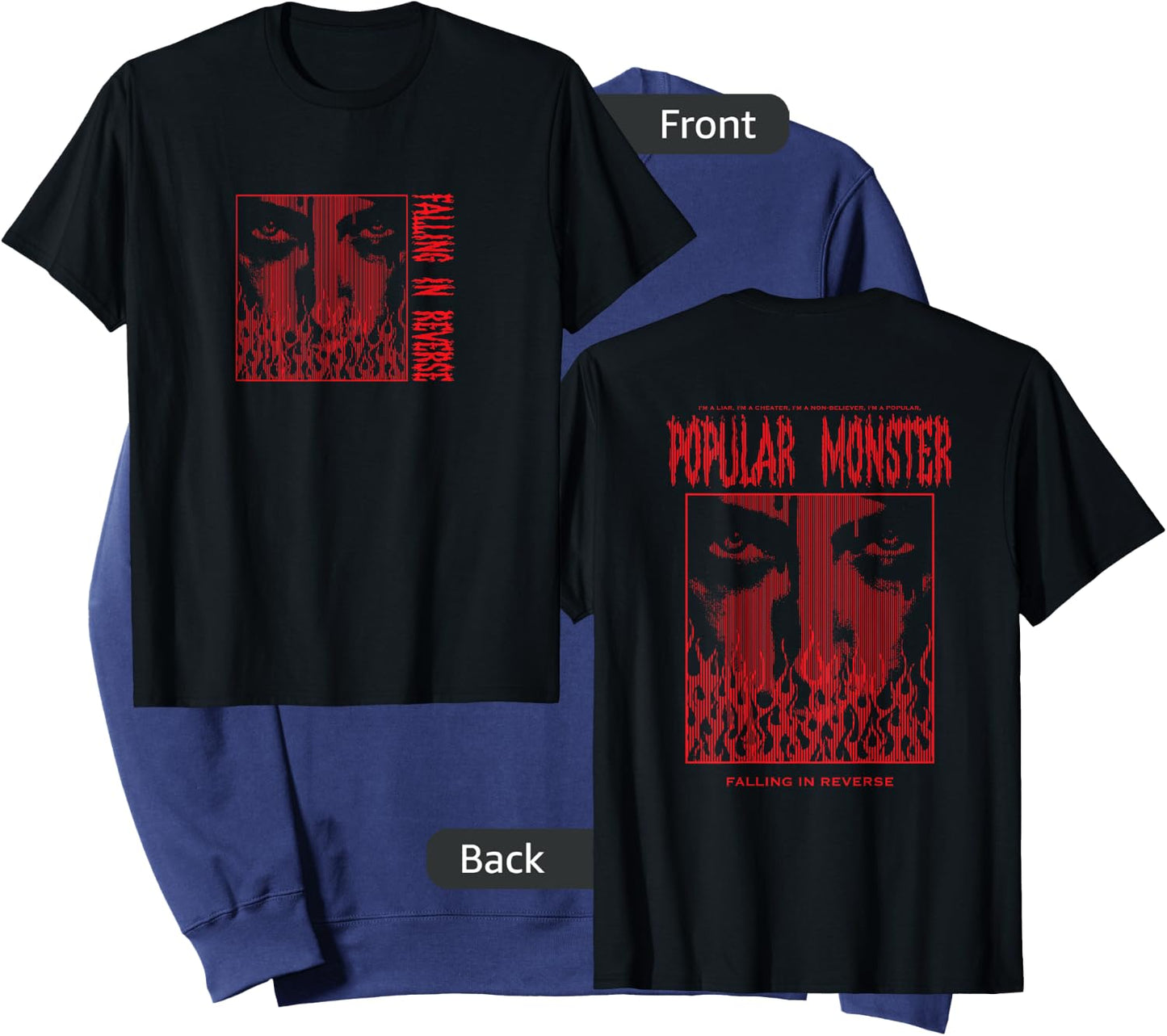 Falling In Reverse - Official Merchandise - Popular Monster Sweatshirt - Sweatshirt | Navy