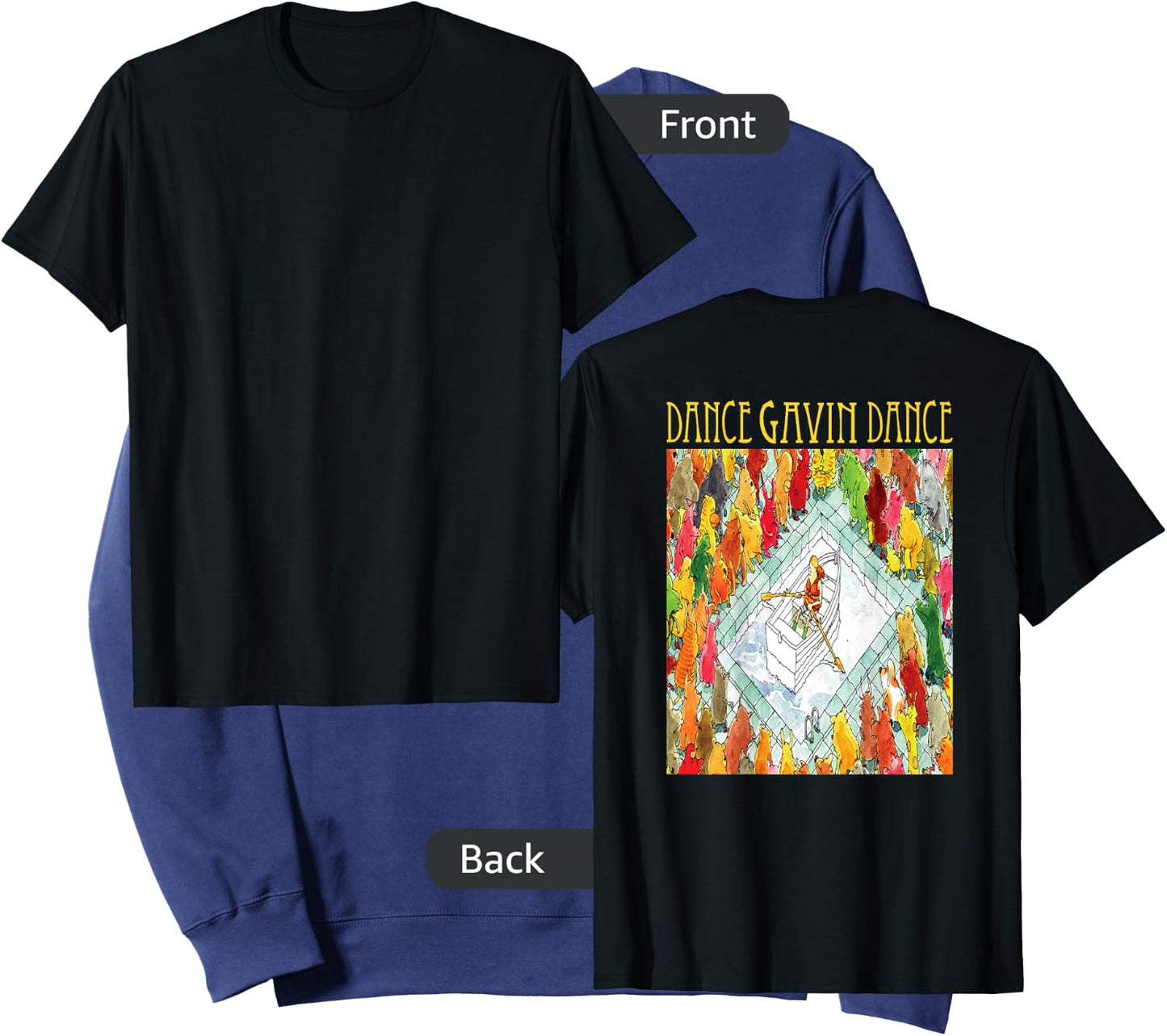 Dance Gavin Dance merch - Dance Gavin Dance - DESIGN ON BACK Sweatshirt - Sweatshirt | Navy