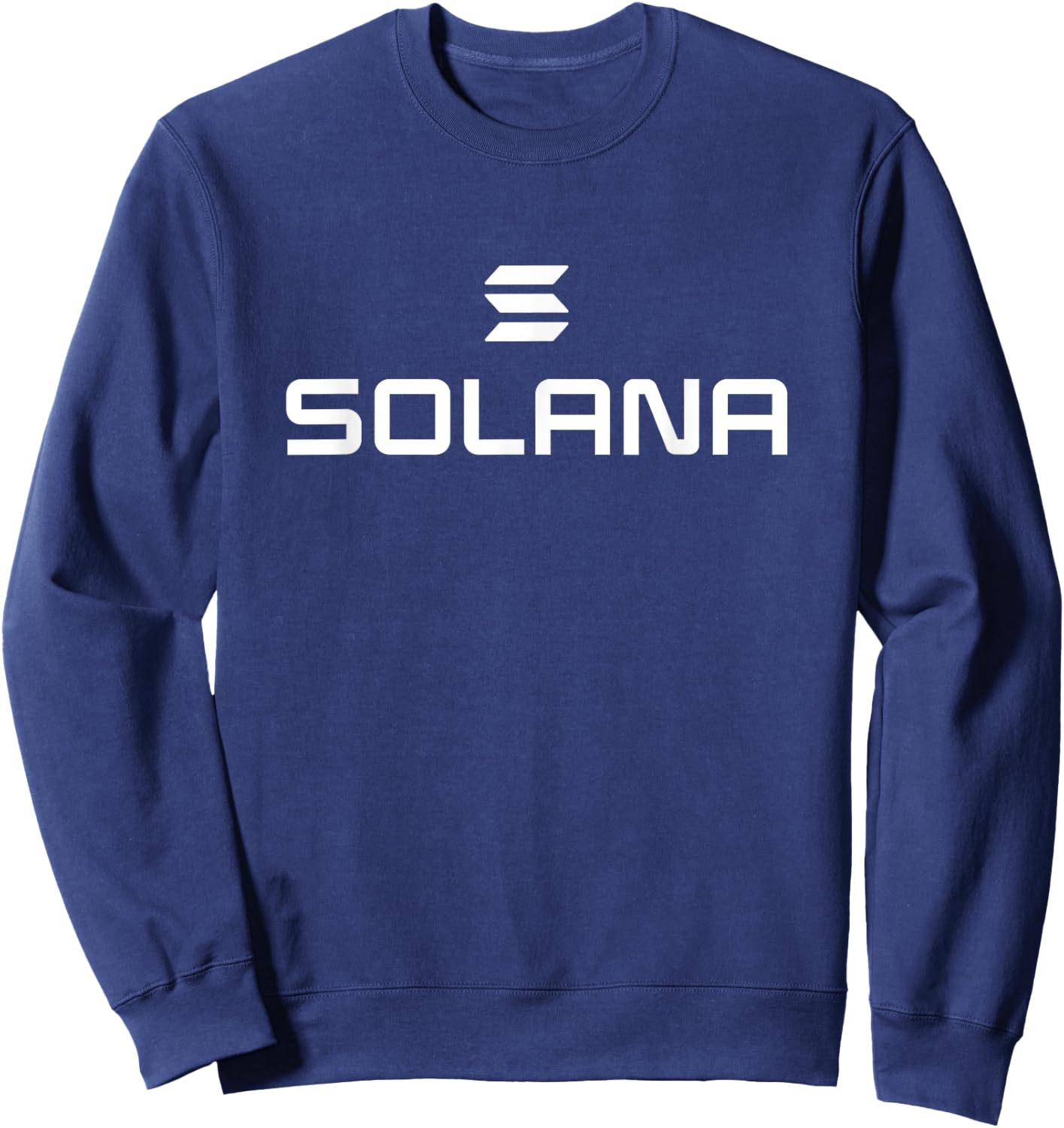 Solana Crypto Apparels | Solana SOL Blockchain Logo Sweatshirt - Sweatshirt | Navy