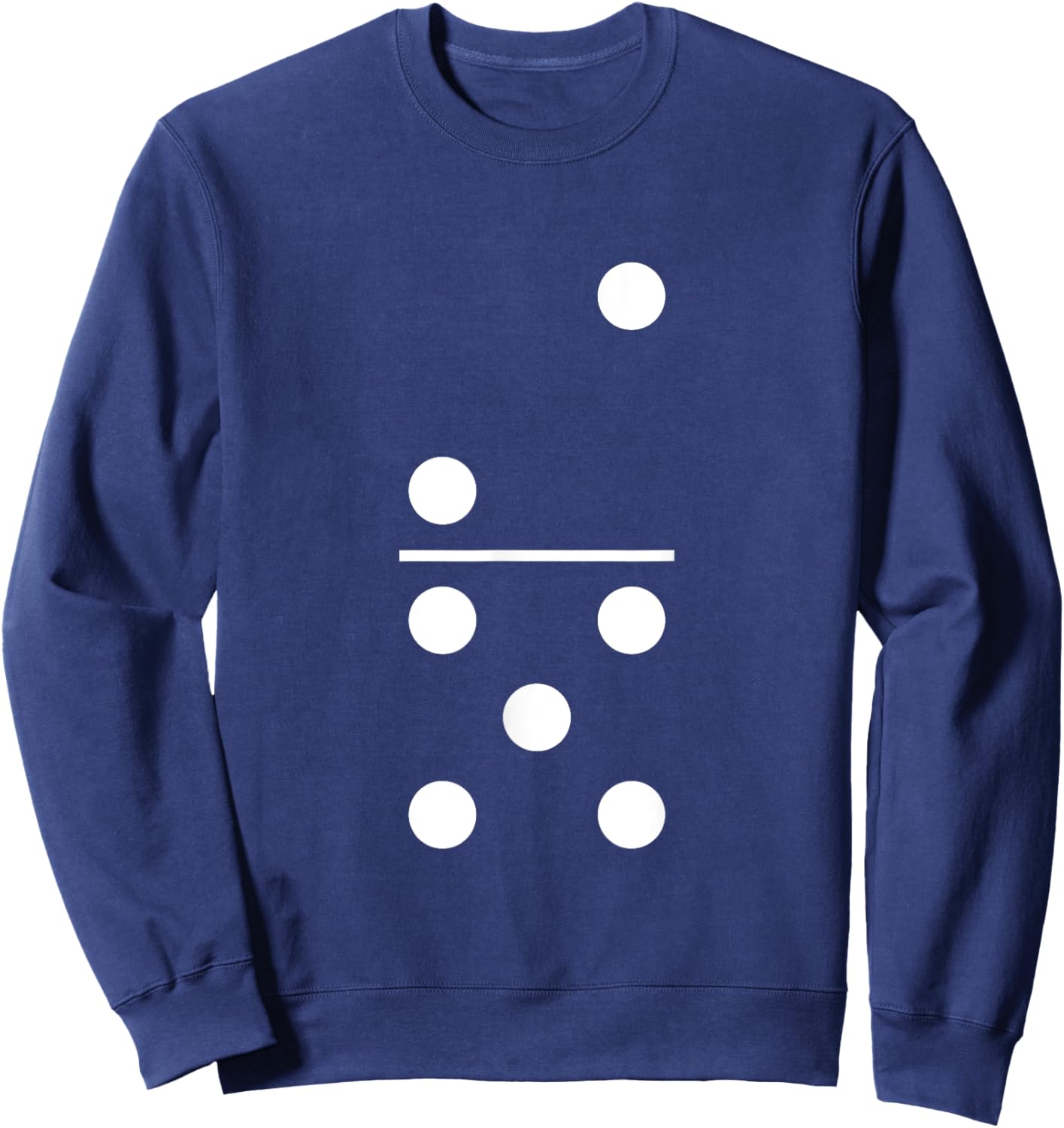 Two Five Domino 2 and 5 White Dots 2-5 Weekend Games 2/5 Sweatshirt - Sweatshirt | Navy