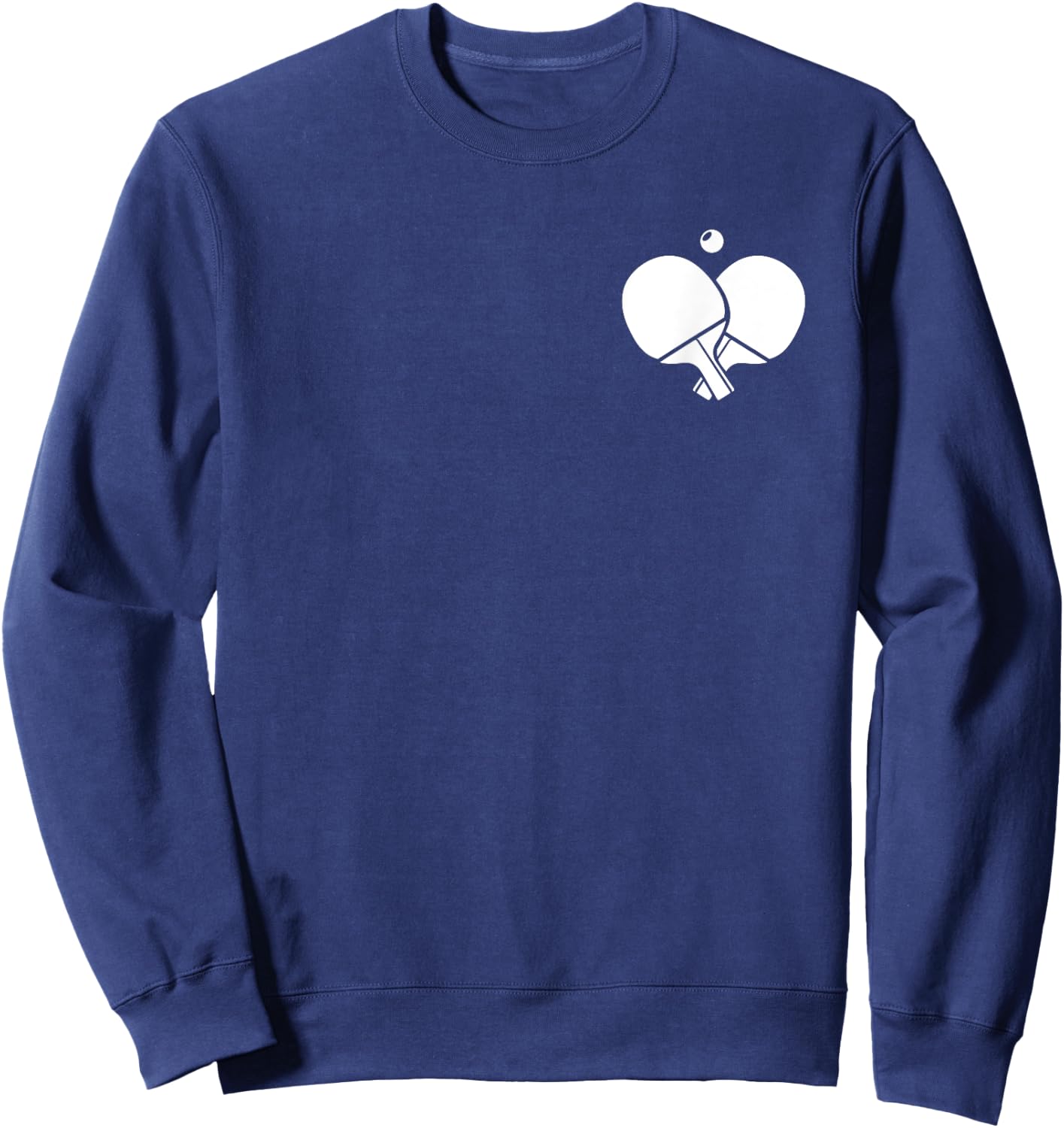 Ping Pong Logo Emblem Paddles Balls Table Tennis Ping Pong Sweatshirt - Sweatshirt | Navy