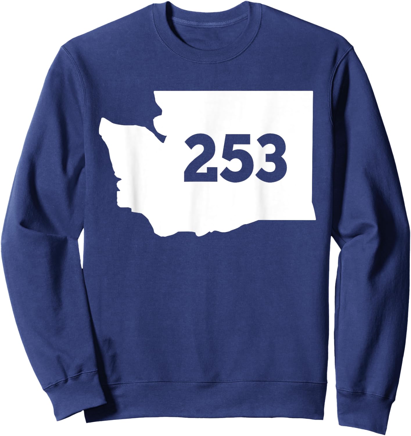 Washington 253 Area Code Sweatshirt - Sweatshirt | Navy