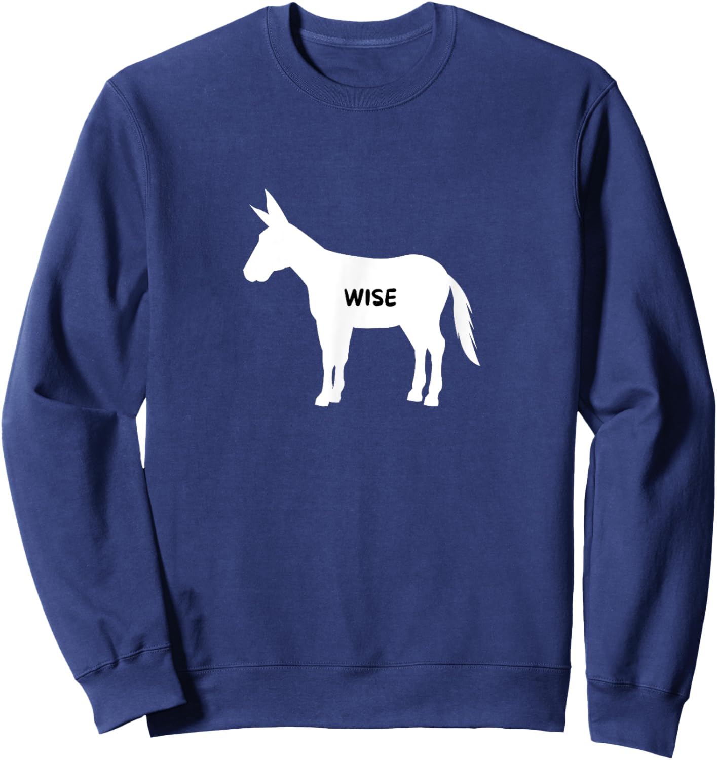 Fresh Volleyball Funny Sarcastic Wise Donkey Lovers Sweatshirt - Sweatshirt | Navy