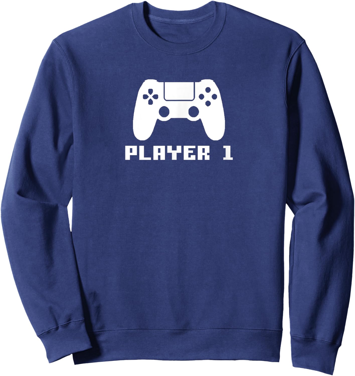 Player 1, Matching Gamer Player 1 Player 2 Couple Video Game Sweatshirt - Sweatshirt | Navy