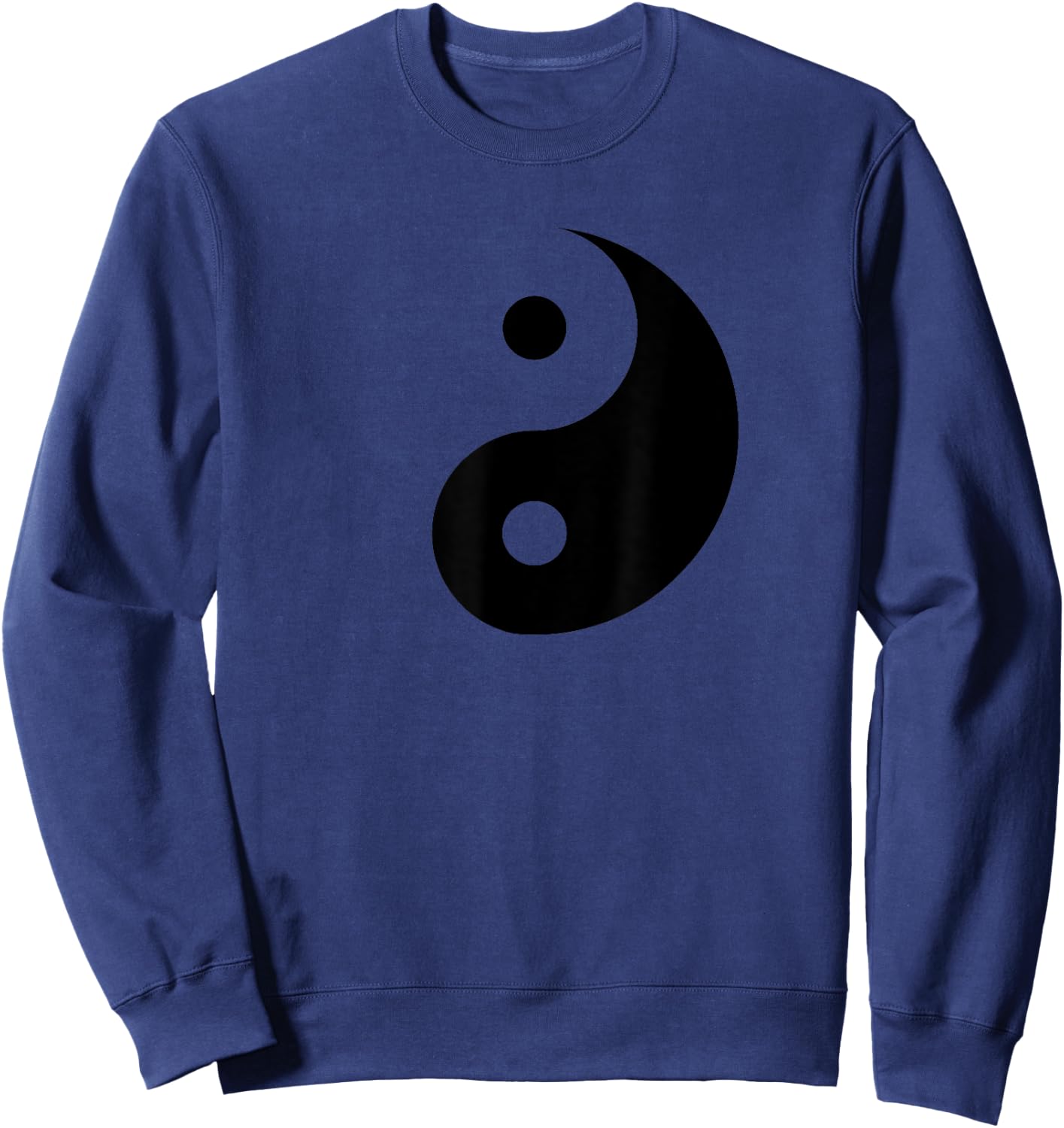 Miftees Yin Yang -Adults Blue Yin Yang Sweatshirt - Sweatshirt | Navy