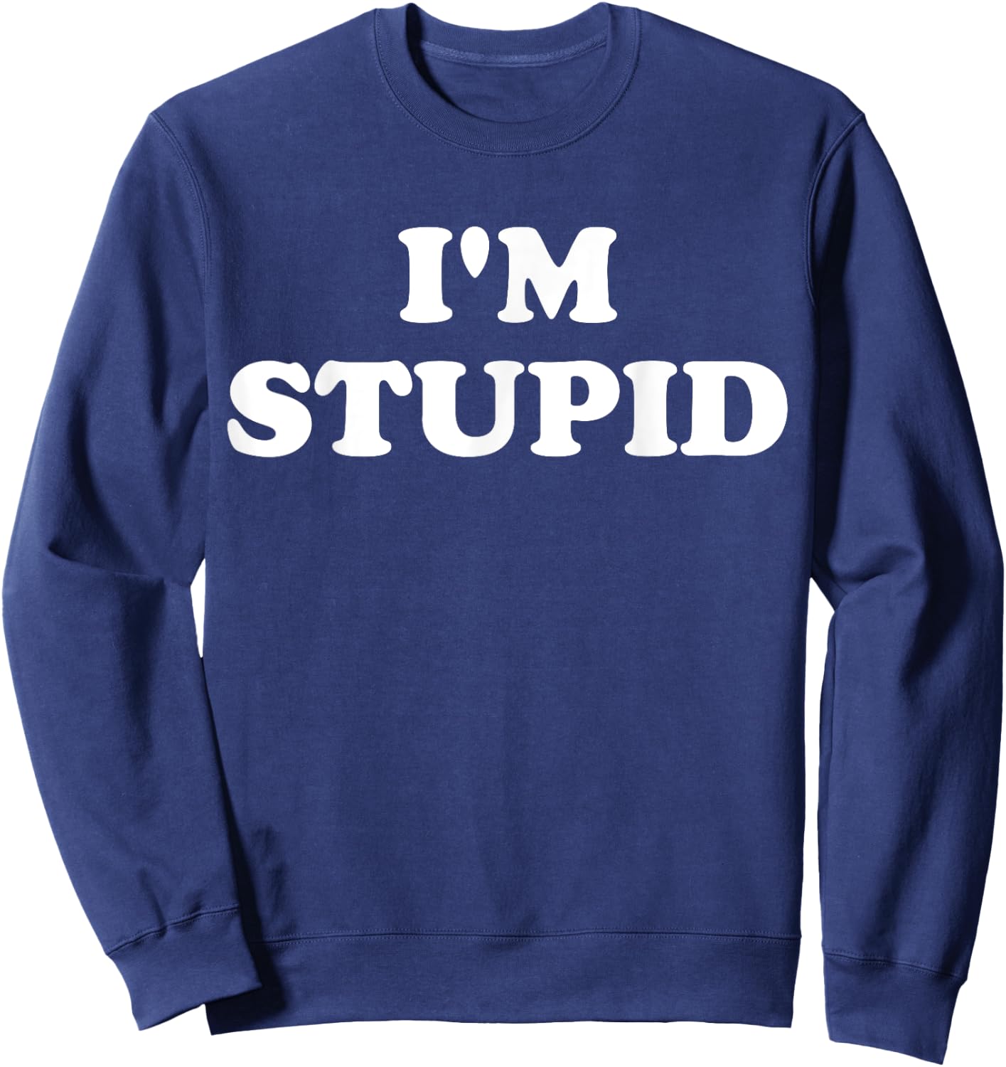 I'm With Stupid Funny Matching Couples Sarcastic Sweatshirt - Sweatshirt | Navy