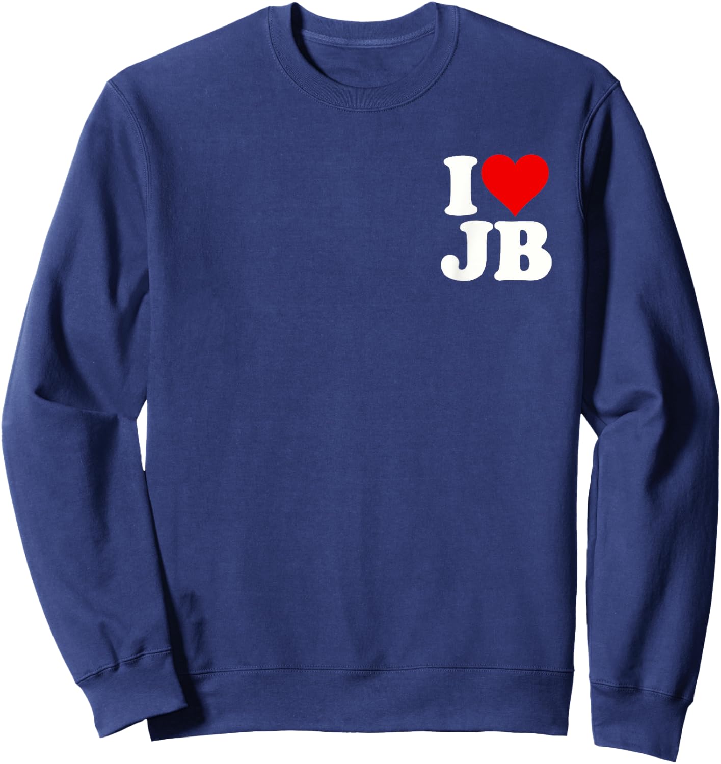 I Love Heart Jb J B J.b. Sweatshirt - Sweatshirt | Navy