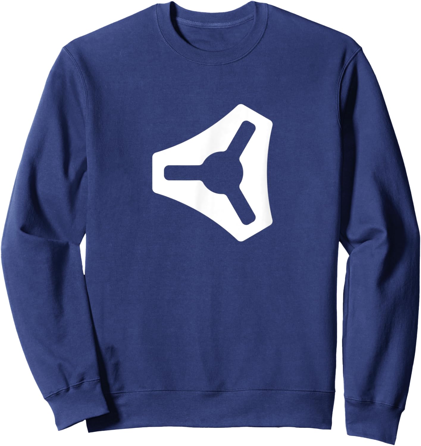 120 Logo V1 Engineering White Sweatshirt - Sweatshirt | Navy
