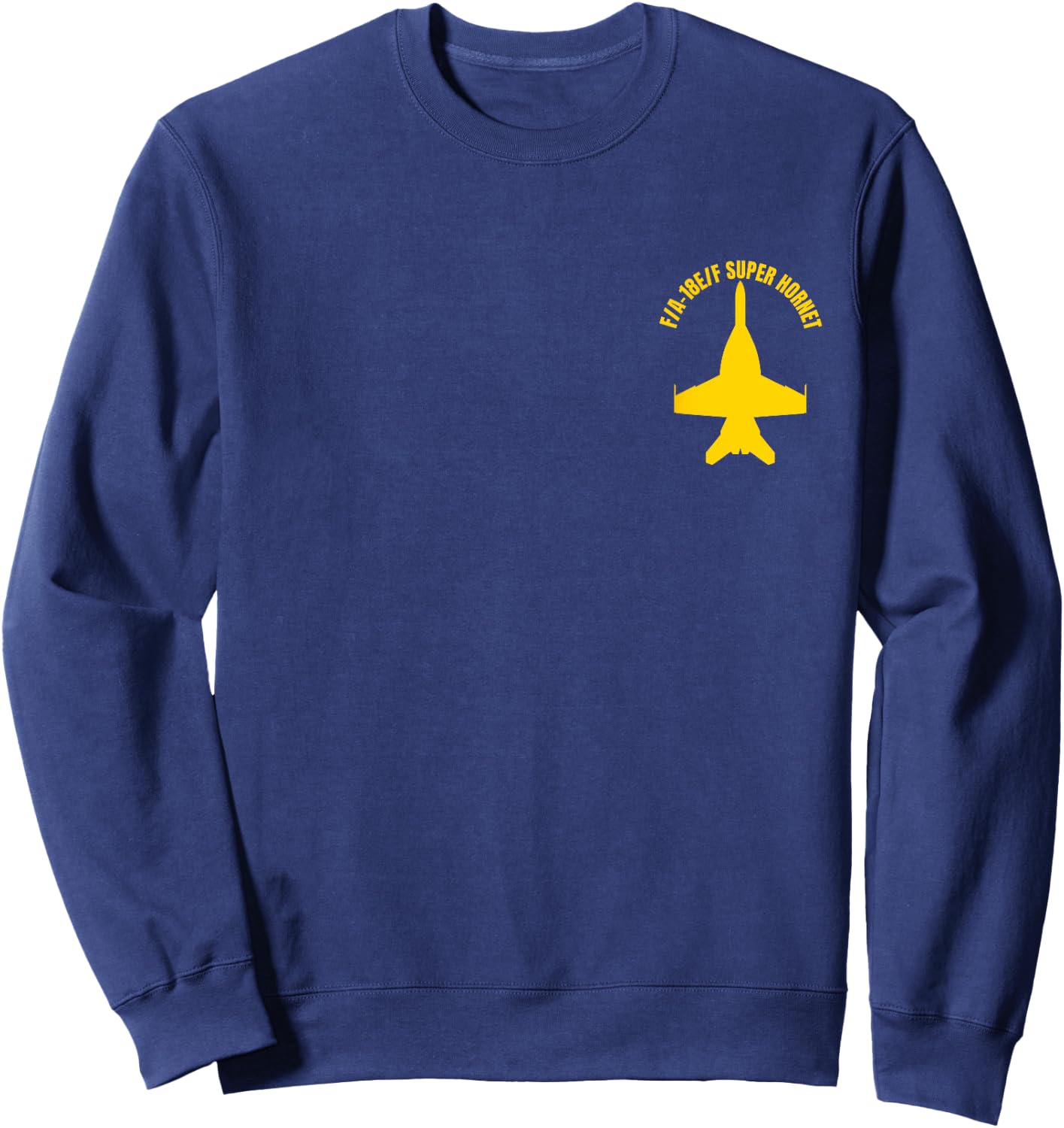 FA-18 Military Fighter Jet Aircraft Design Sweatshirt - Sweatshirt | Navy