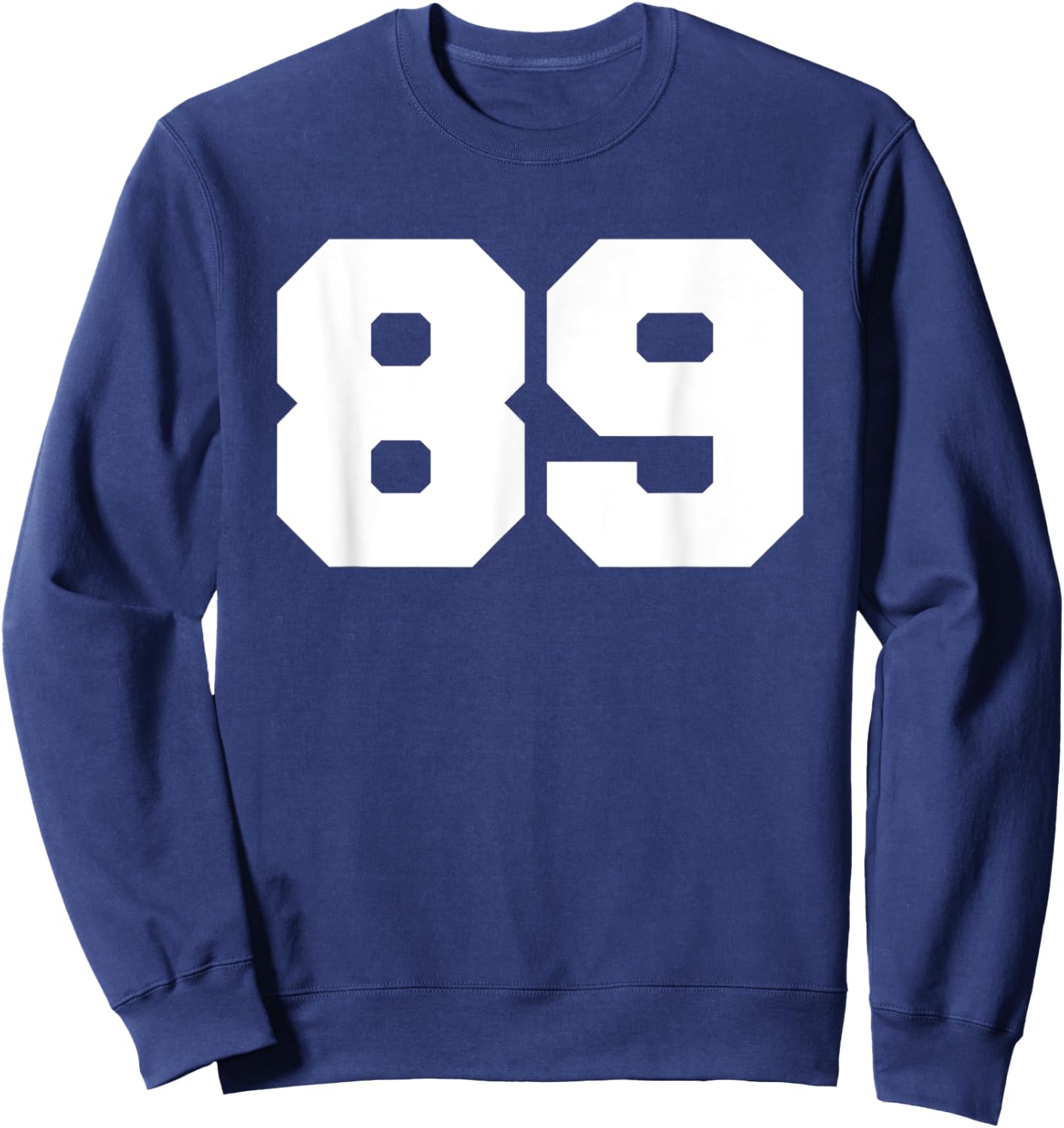 Number 89 Sports Jersey Player #89 Fan FRONT PRINT Varsity Sweatshirt - Sweatshirt | Navy