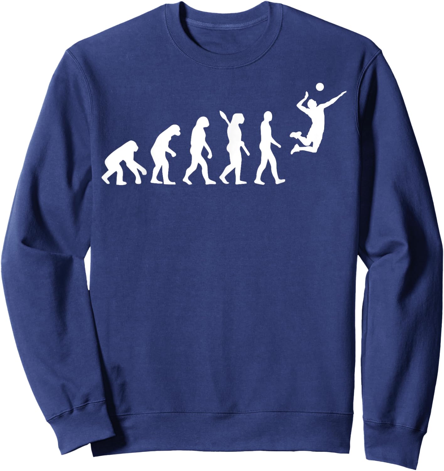 Funny Volleyball Design Women Ball Sports Athletes Sweatshirt - Sweatshirt | Navy