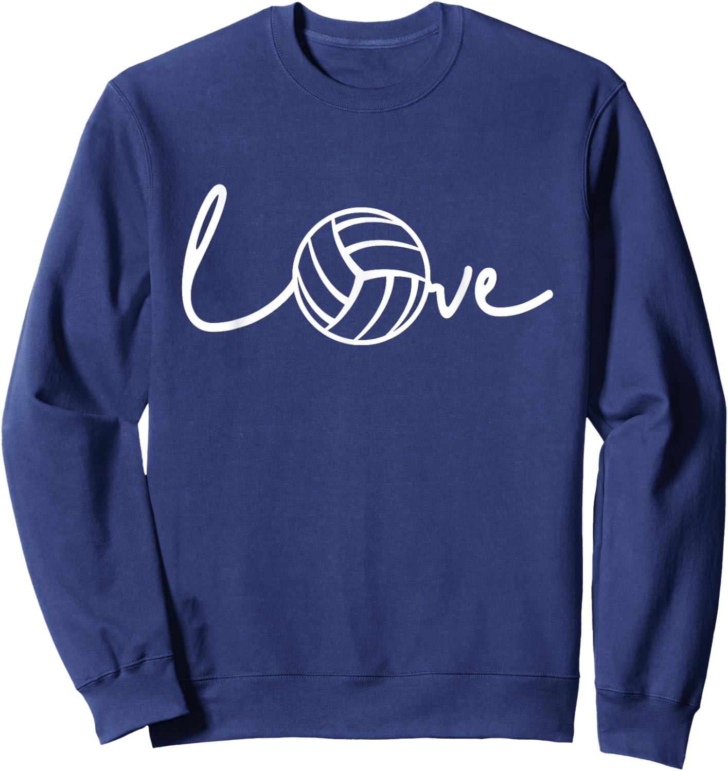 Love Volleyball Design For Players and Coaches on Gameday Sweatshirt - Sweatshirt | Navy