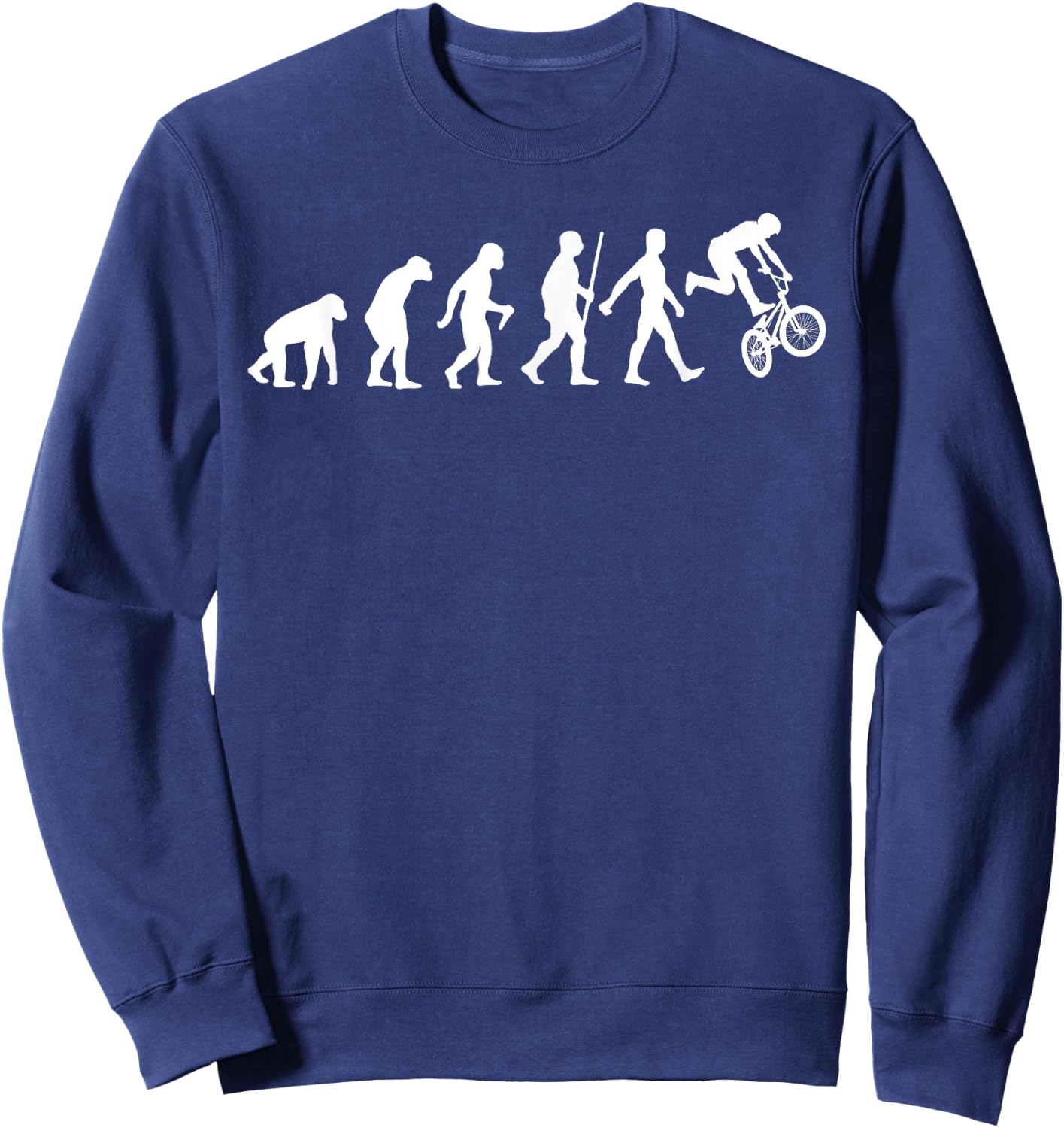 Funny BMX Bike Art Women Offroad Freestyle BMX Lover Sweatshirt - Sweatshirt | Navy
