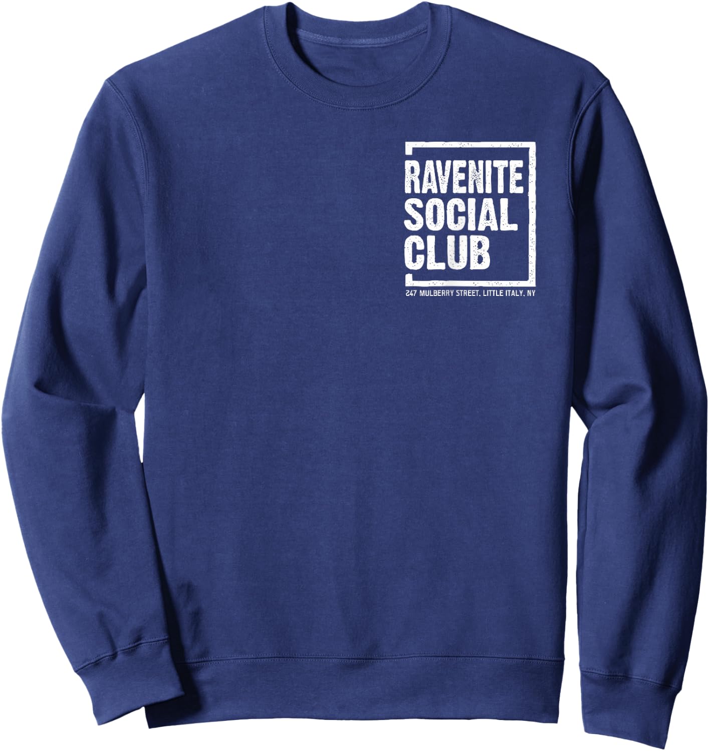 Ravenite Social Club (small design) Sweatshirt - Sweatshirt | Navy