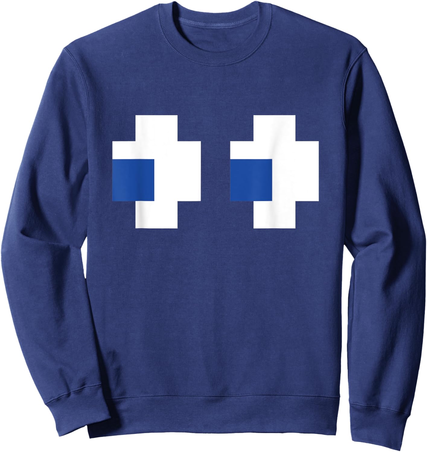 Retro Arcade Gaming Halloween Ghost Costume Sweatshirt - Sweatshirt | Navy