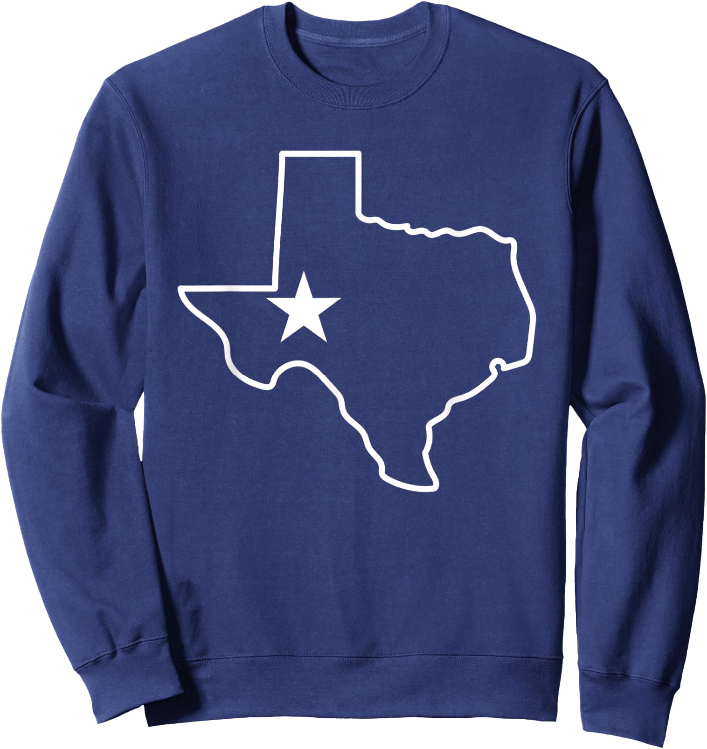 Texas State Outline map for teen girls Sweatshirt - Sweatshirt | Navy