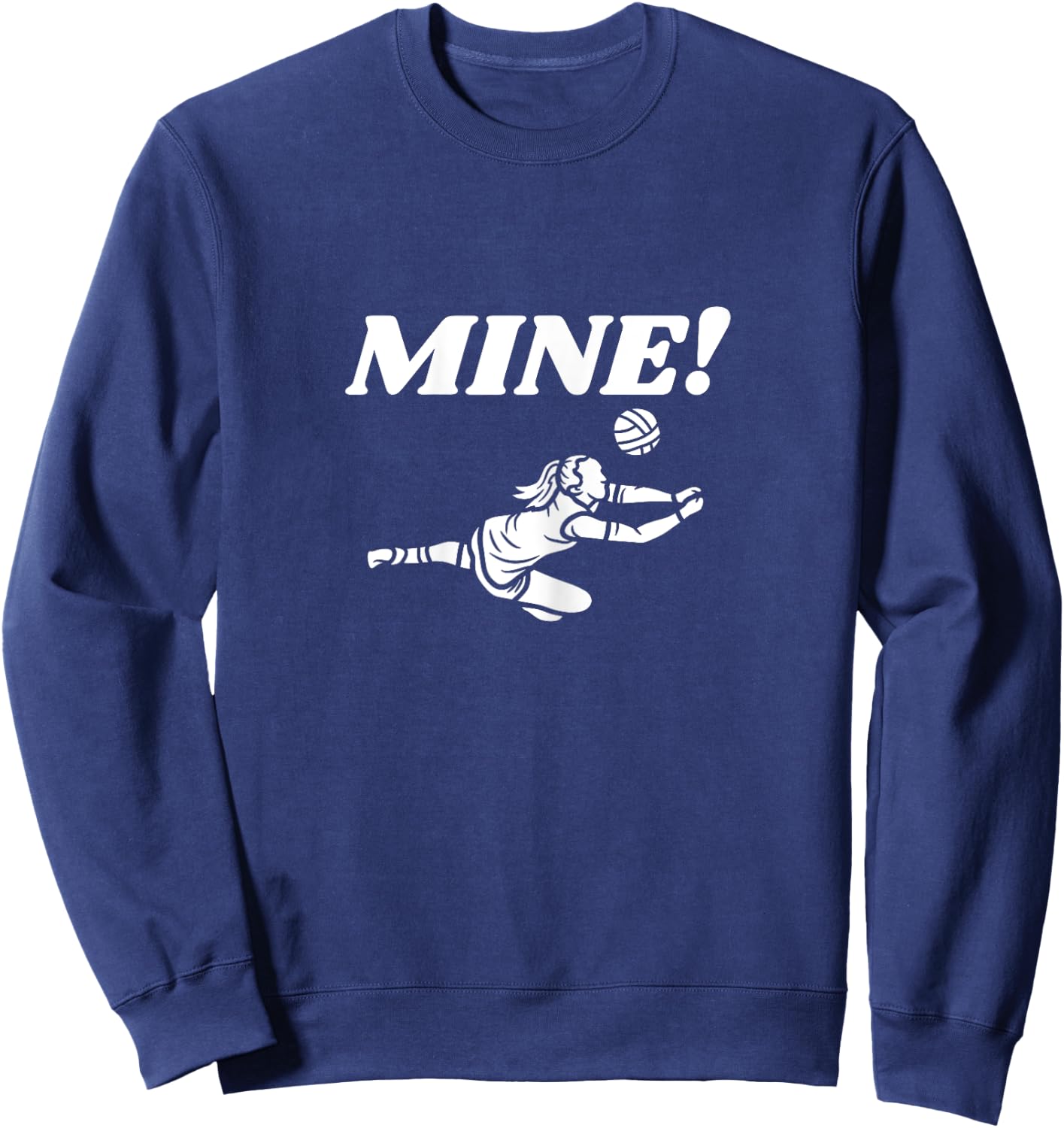 Volleyball Digging Divas Defensive Specialist Libero Sweatshirt - Sweatshirt | Navy