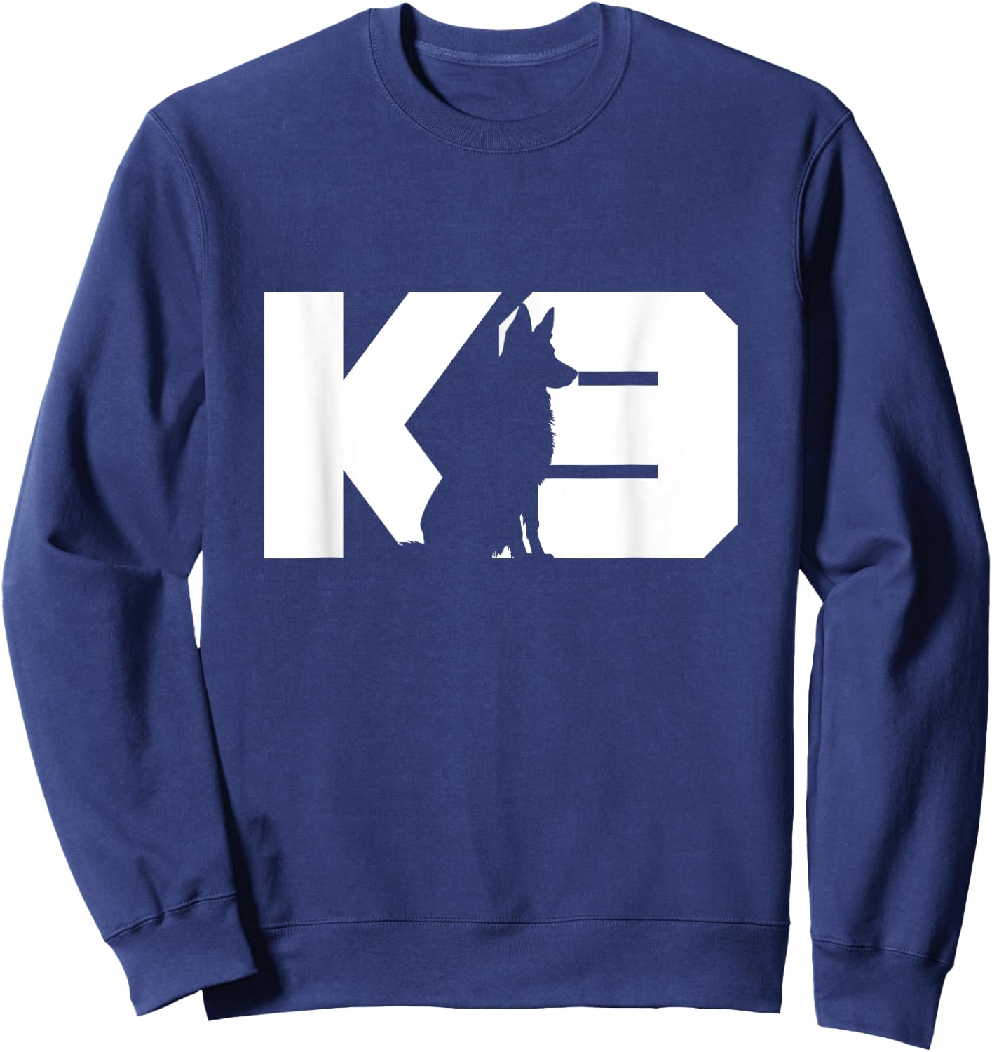 K9 Police Dog Silhouette K9 Handler Police Dog Trainer Women Sweatshirt - Sweatshirt | Navy