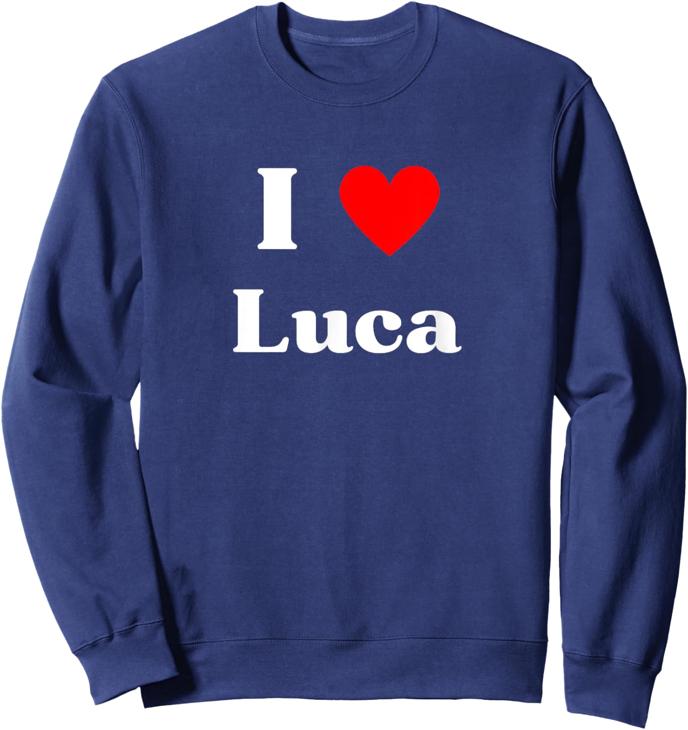 Fun Graphic-I Love Luca Sweatshirt - Sweatshirt | Navy