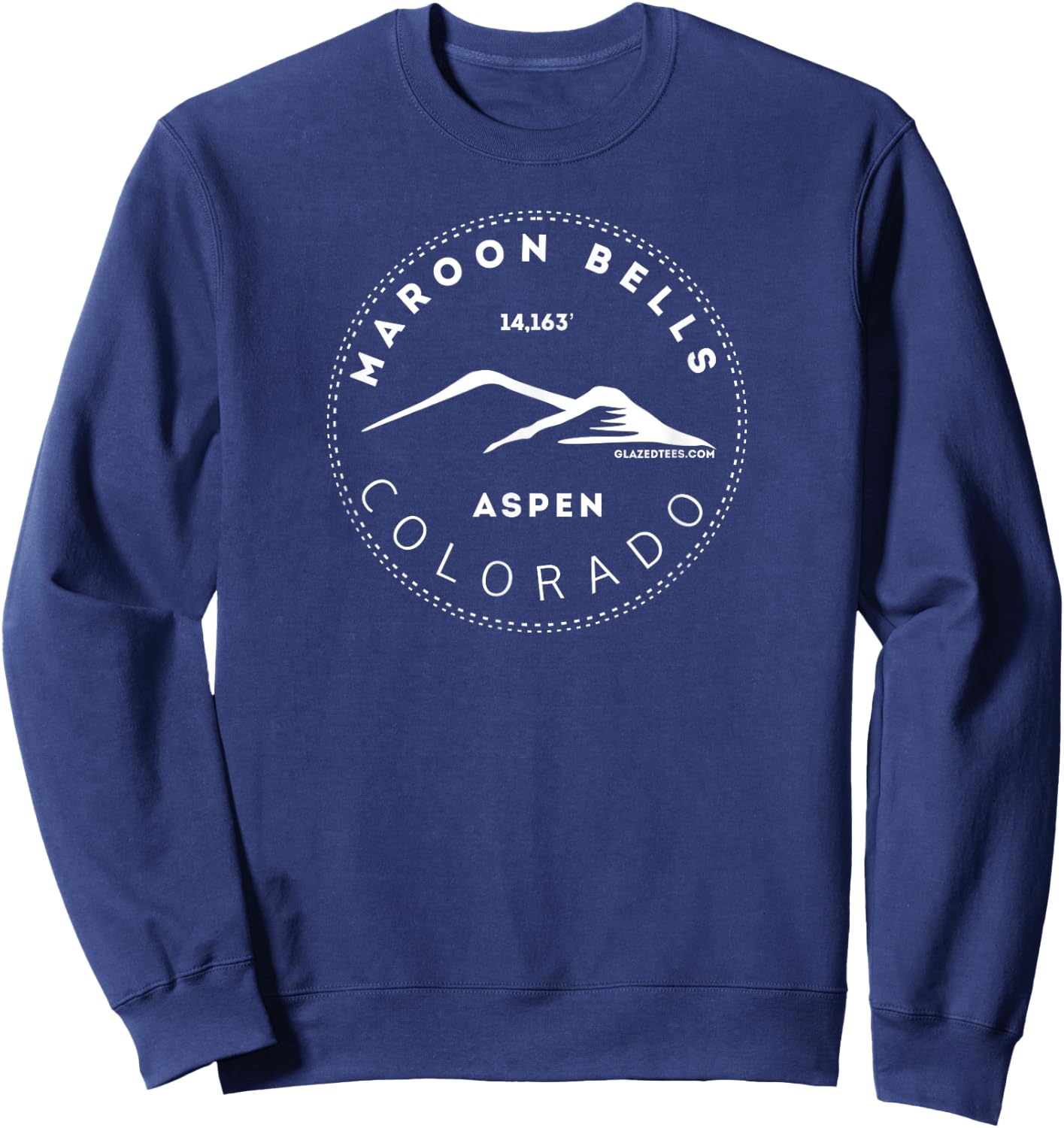 Maroon Bells Aspen Colorado Big Mountain Adventure Sweatshirt - Sweatshirt | Navy