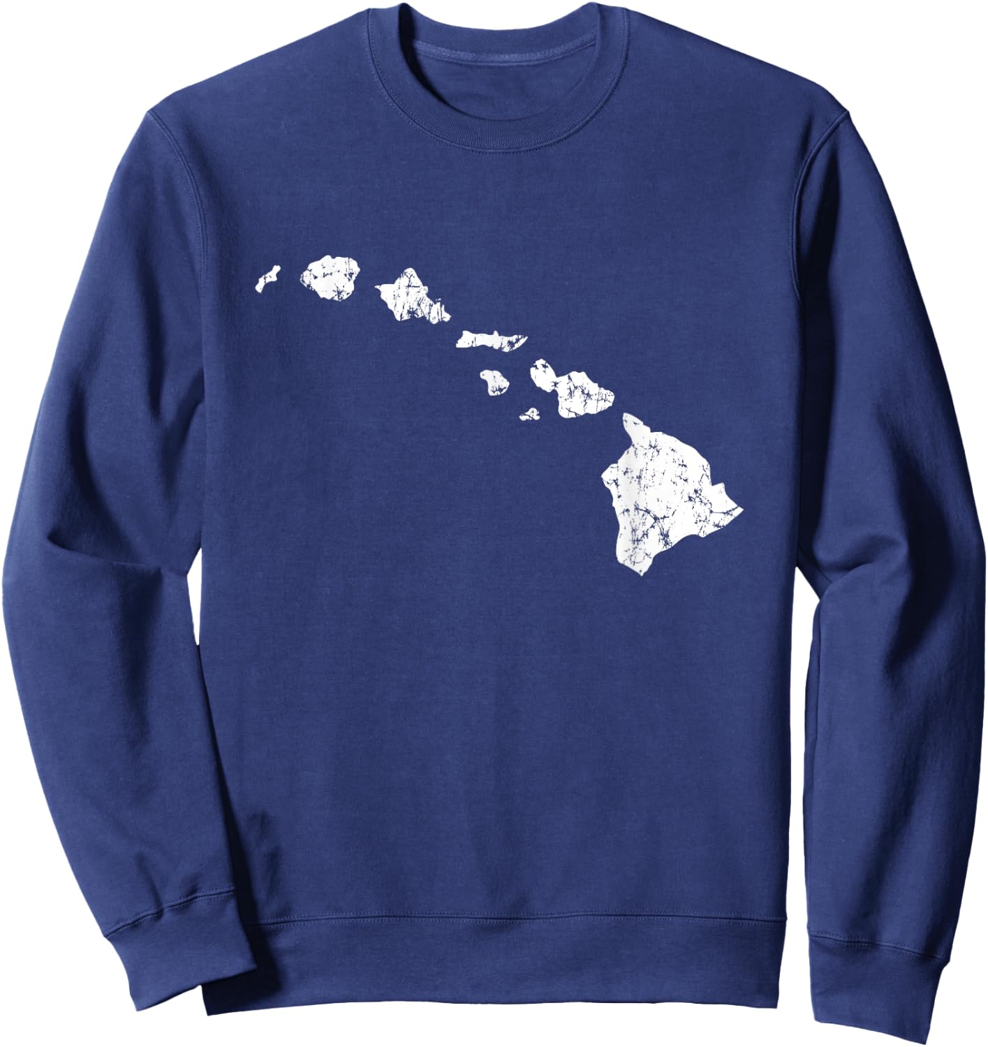 Hawaii Vintage Style Hawaiian Island Chain Sweatshirt - Sweatshirt | Navy