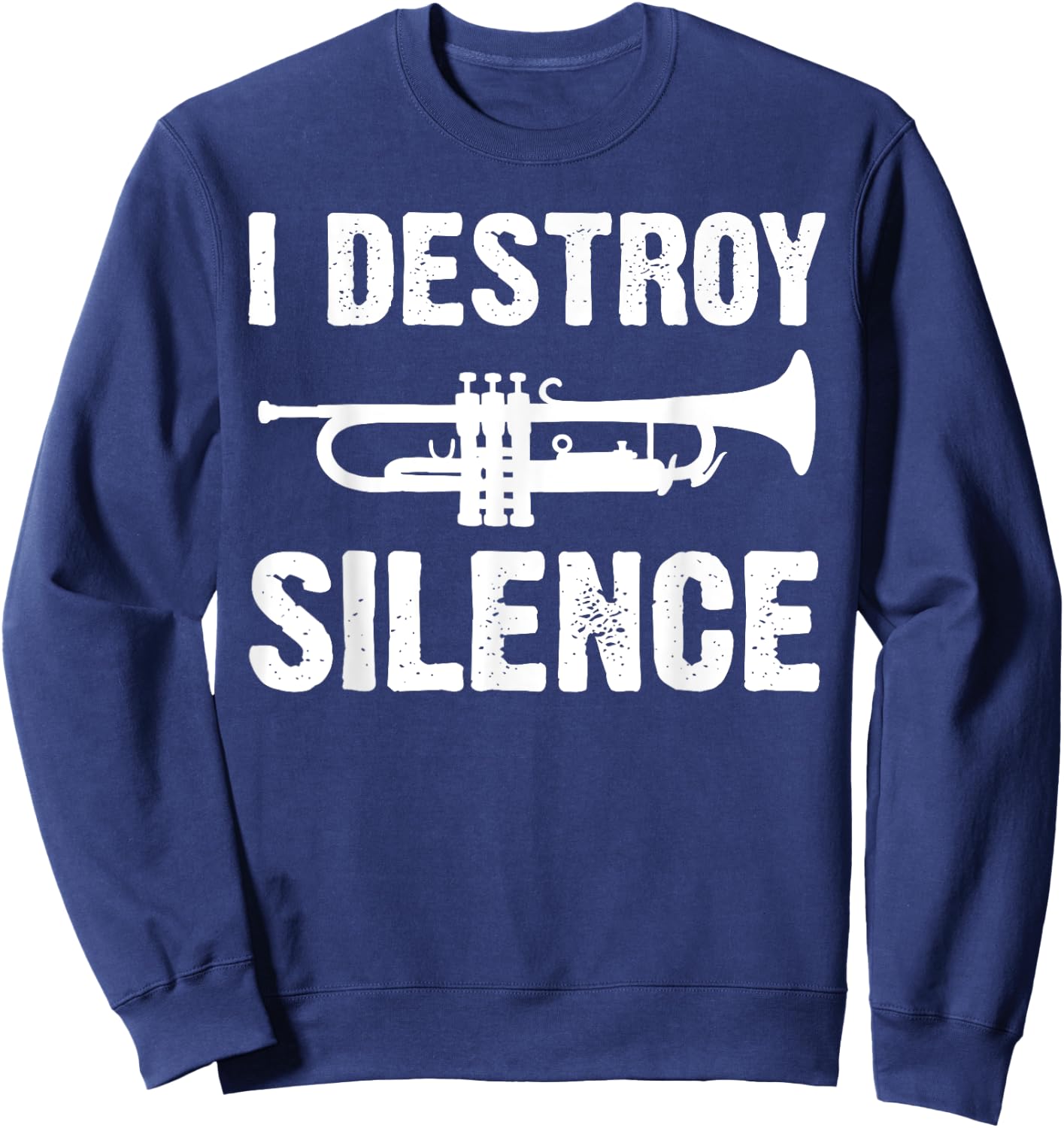 Funny Trumpet Player Art Women Trumpeter Orchestra Sweatshirt - Sweatshirt | Navy