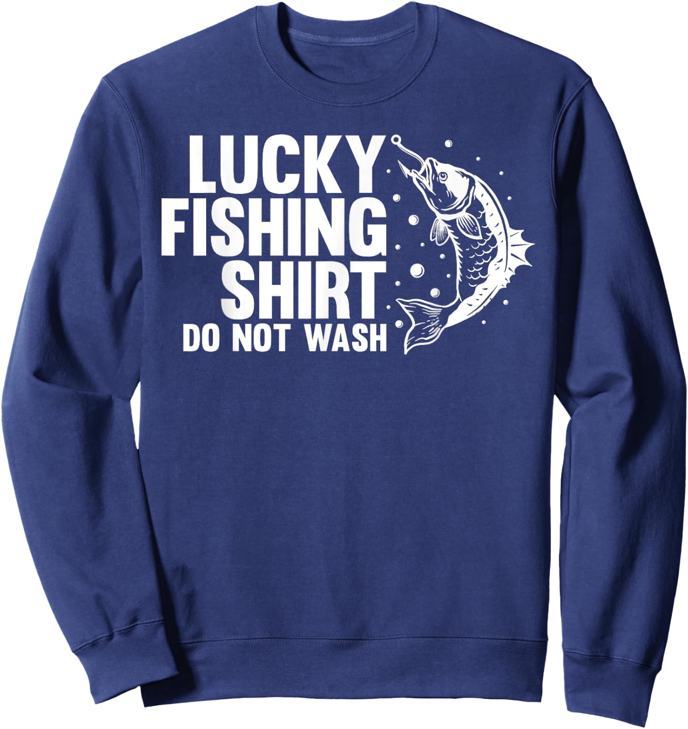 Funny Fishing Design Women Kids Fisherman Fishing Sweatshirt - Sweatshirt | Navy