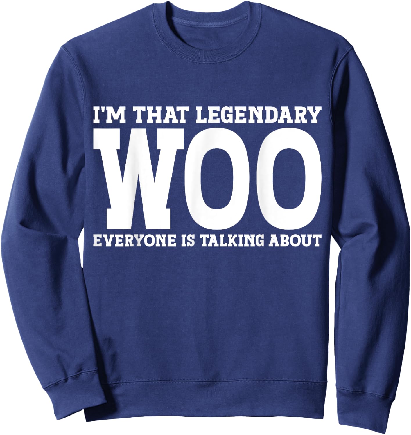 Woo Surname Funny Team Family Last Name Woo Sweatshirt - Sweatshirt | Navy