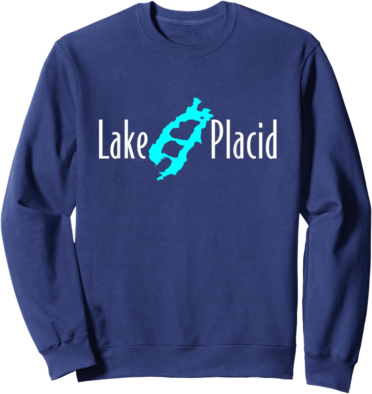 Minimalist Lake Placid - New York Sweatshirt - Sweatshirt | Navy