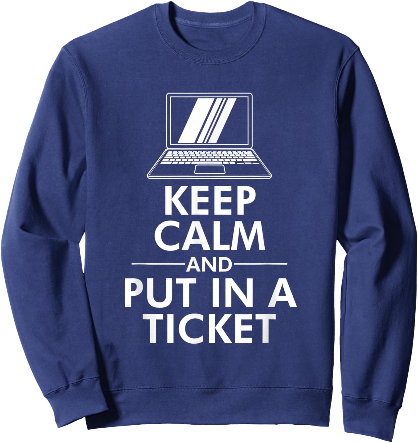 Funny Computer Tech Repair Geek and Tech Support Sweatshirt - Sweatshirt | Navy