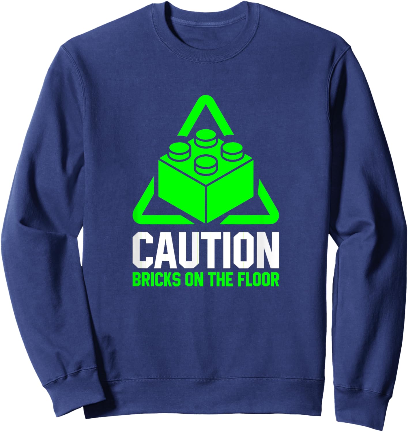 Brick Builder Funny Blocks Building Master Builder Toys Kids Sweatshirt - Sweatshirt | Navy
