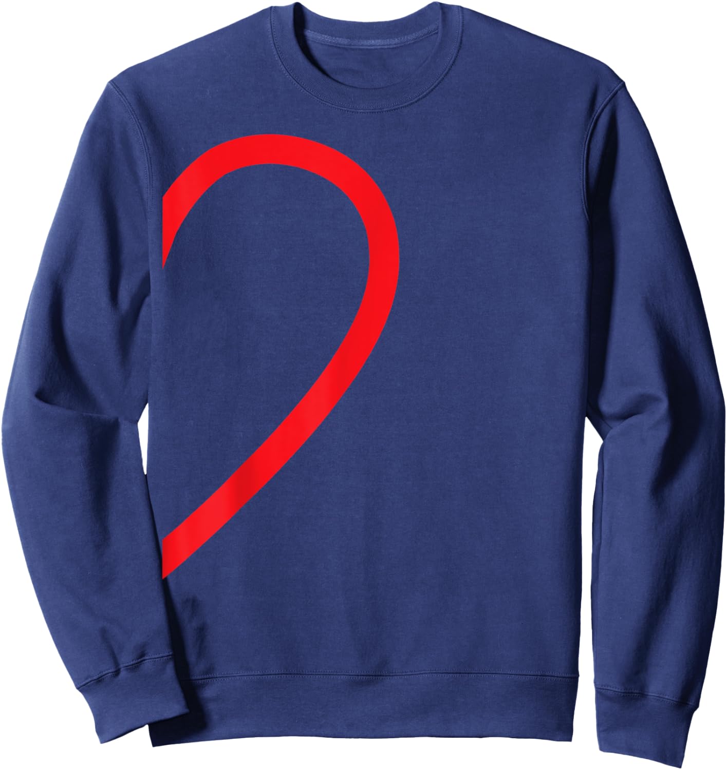 Half Heart Right Hand Side Love Couple Camisa Pareja Ropa Sweatshirt - Sweatshirt | Navy