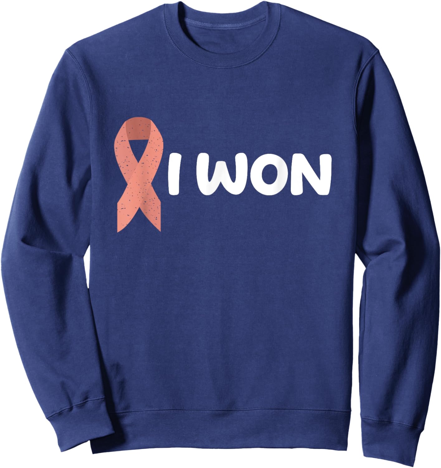 I Won! Endometrial Cancer survivor Sweatshirt - Sweatshirt | Navy