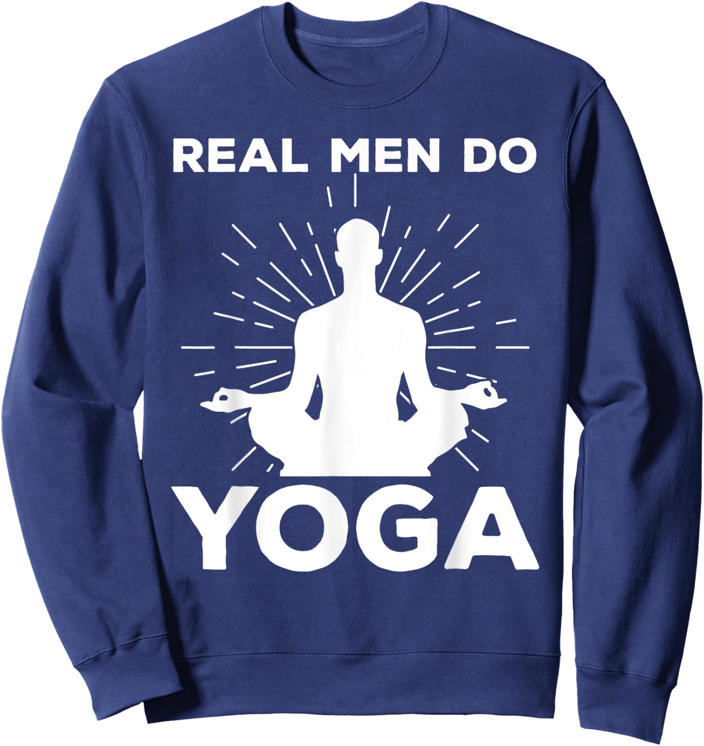 Funny Yoga Design Boys Yoga Pose Meditation Lovers Sweatshirt - Sweatshirt | Navy