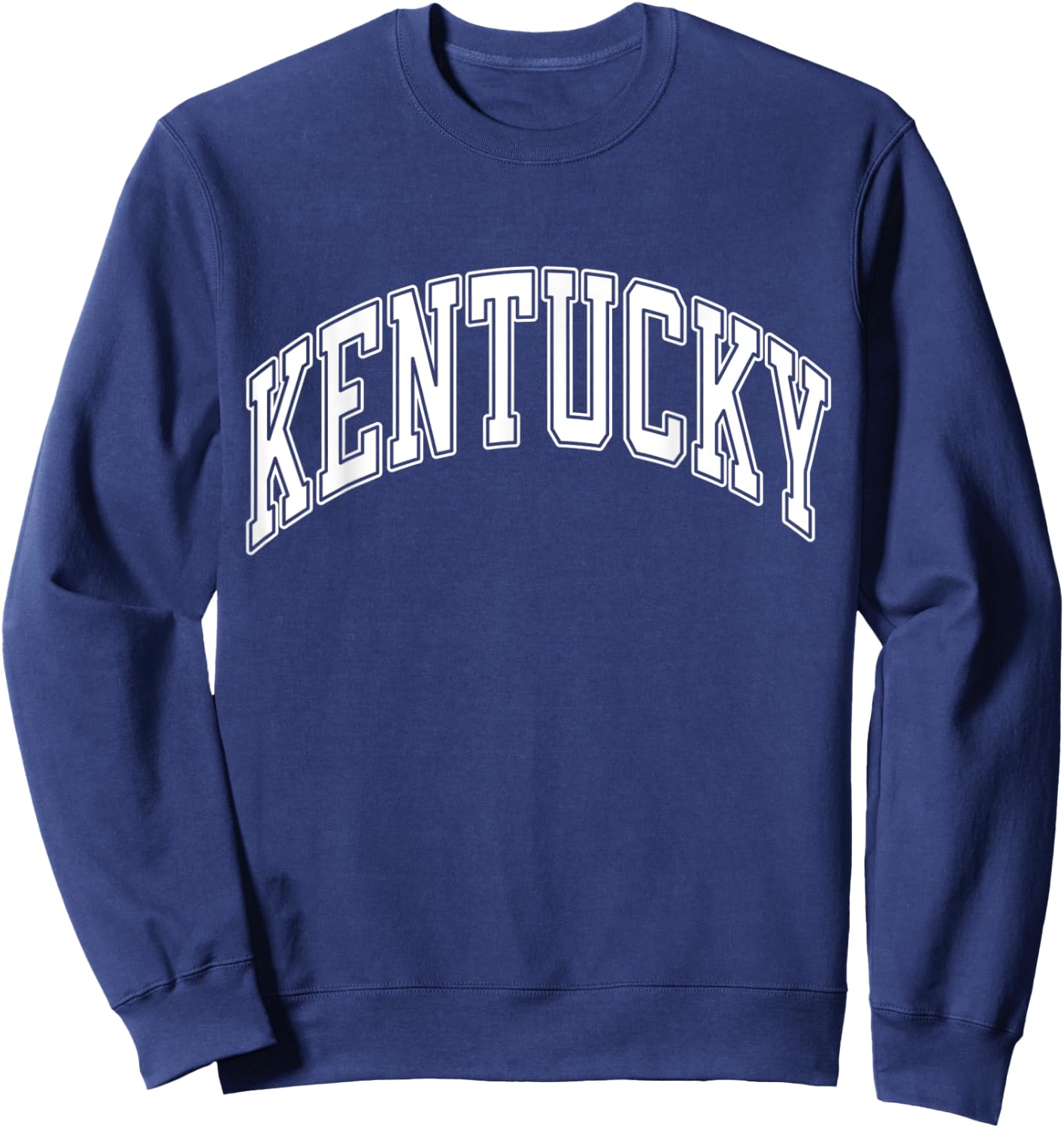 Kentucky Varsity Style White Text Sweatshirt - Sweatshirt | Navy