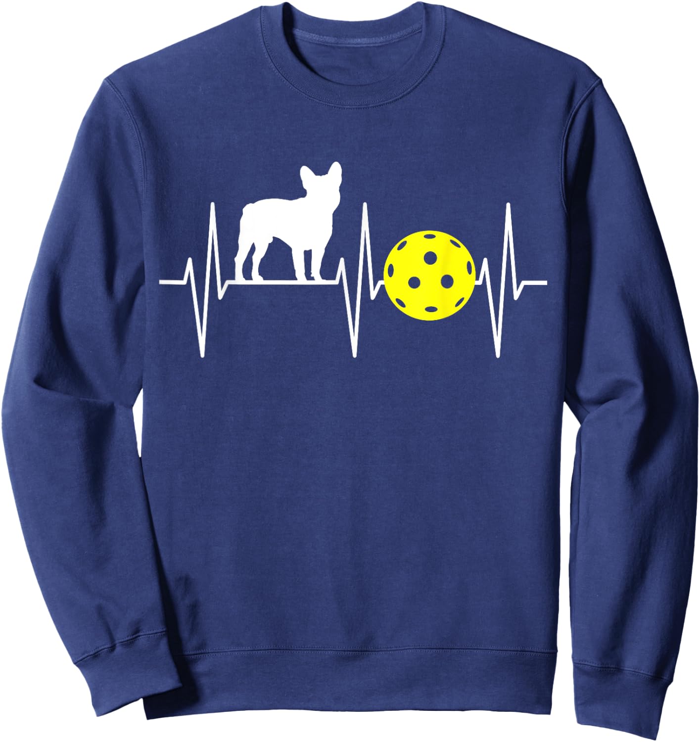 French Bulldog Shirt Pickleball Lover Bulldog Lover Sweatshirt - Sweatshirt | Navy