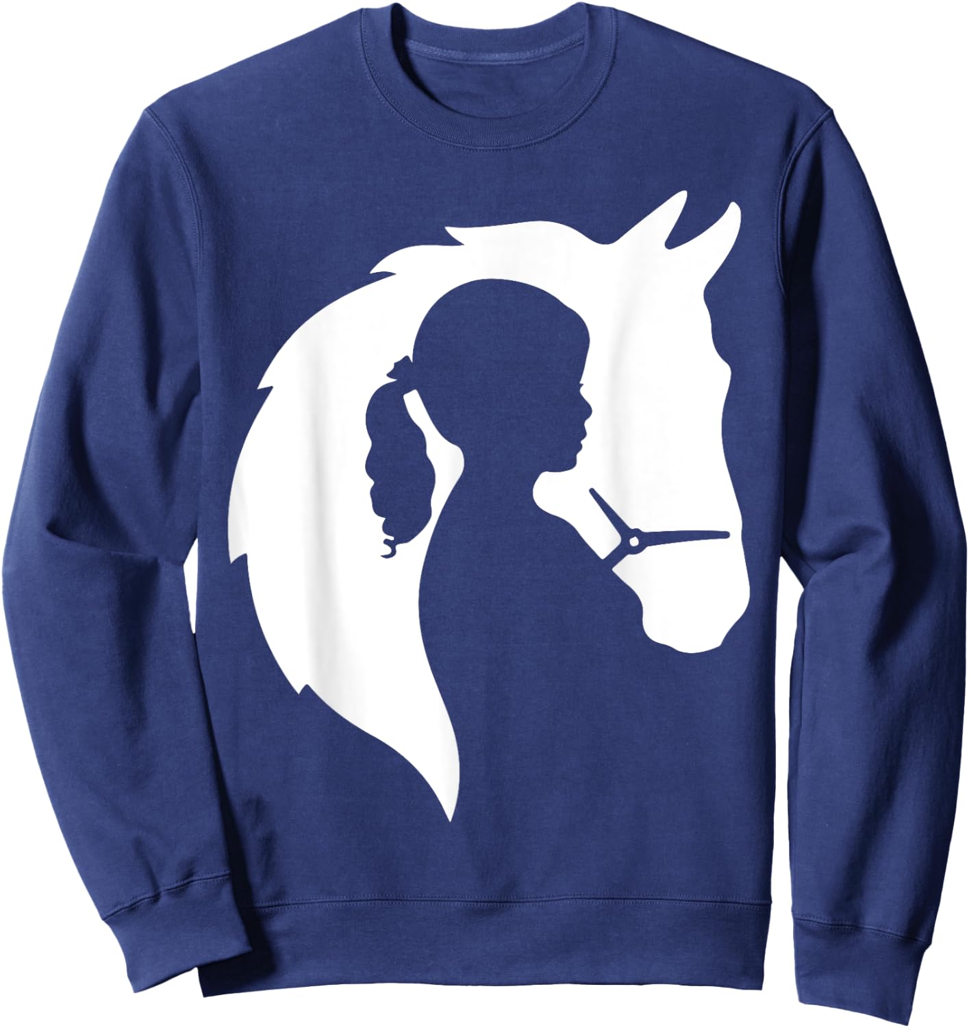 Horse Girl Equestrian Gifts Teenager Kids Horseback Rider Sweatshirt - Sweatshirt | Navy