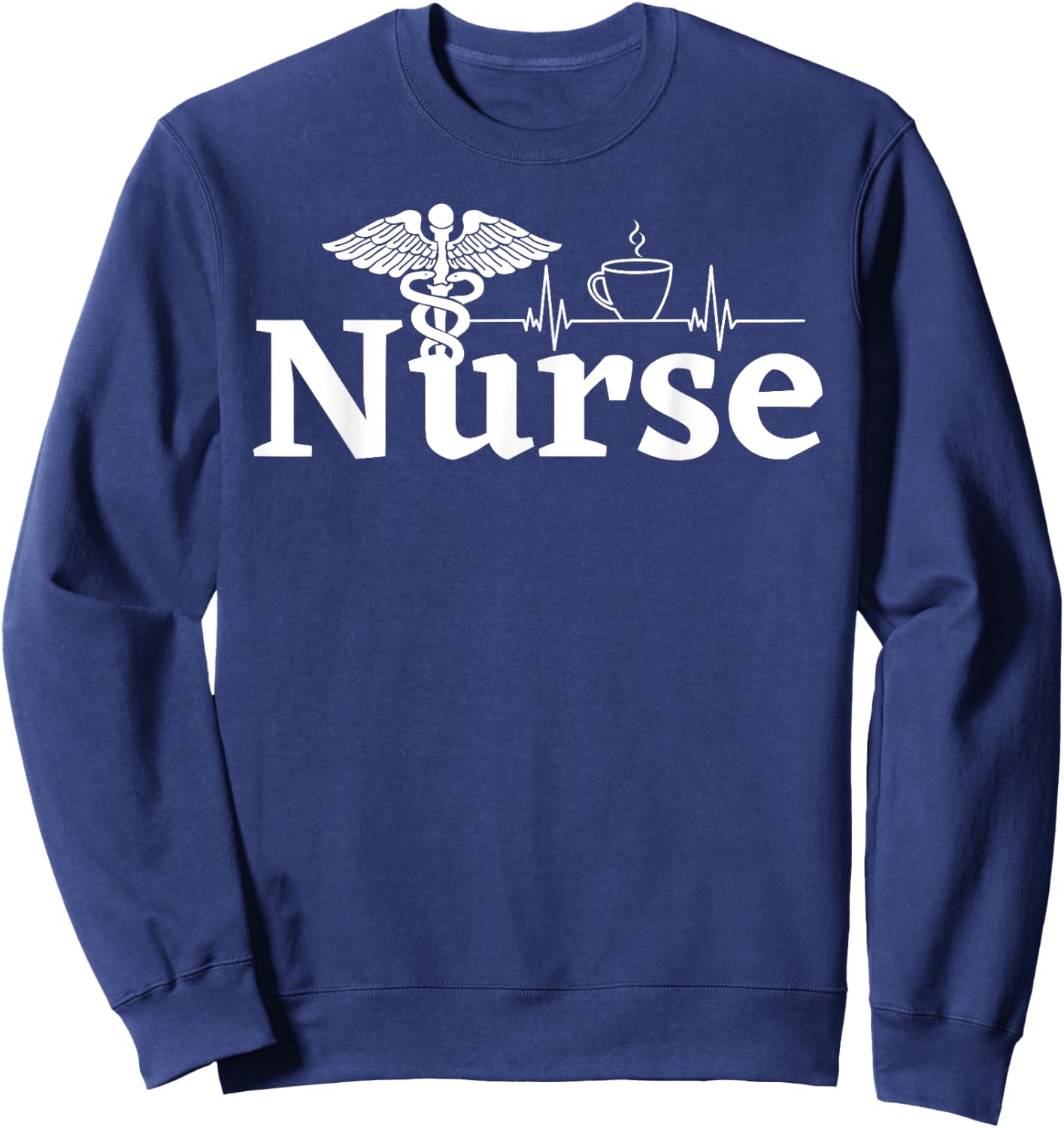 Nurse Women Work Rn Caduceus Symbol Nurse Week 2023 Her Sweatshirt - Sweatshirt | Navy