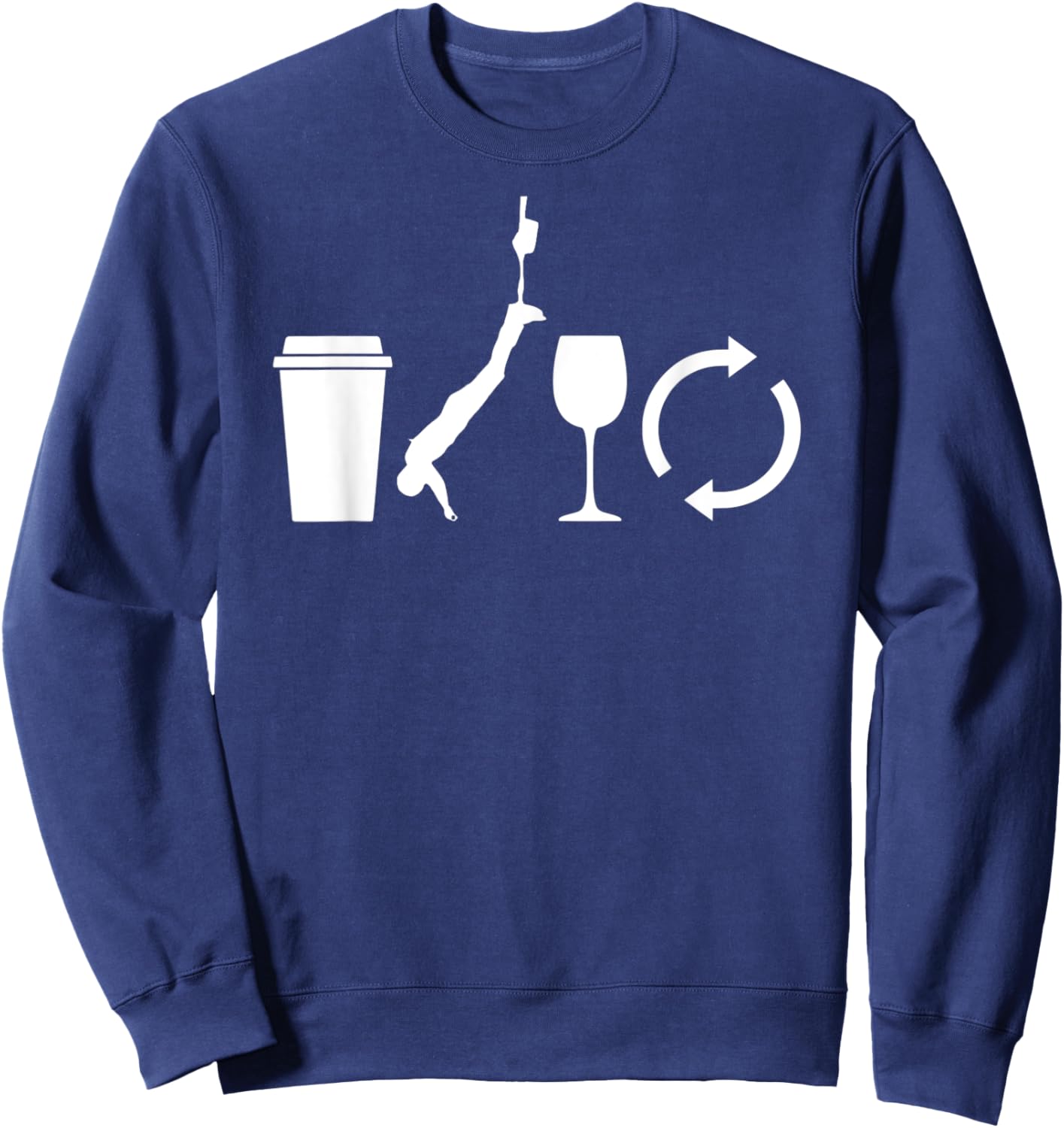 Funny Bungee Fitness Workout Instructor Gym Class Sweatshirt - Sweatshirt | Navy