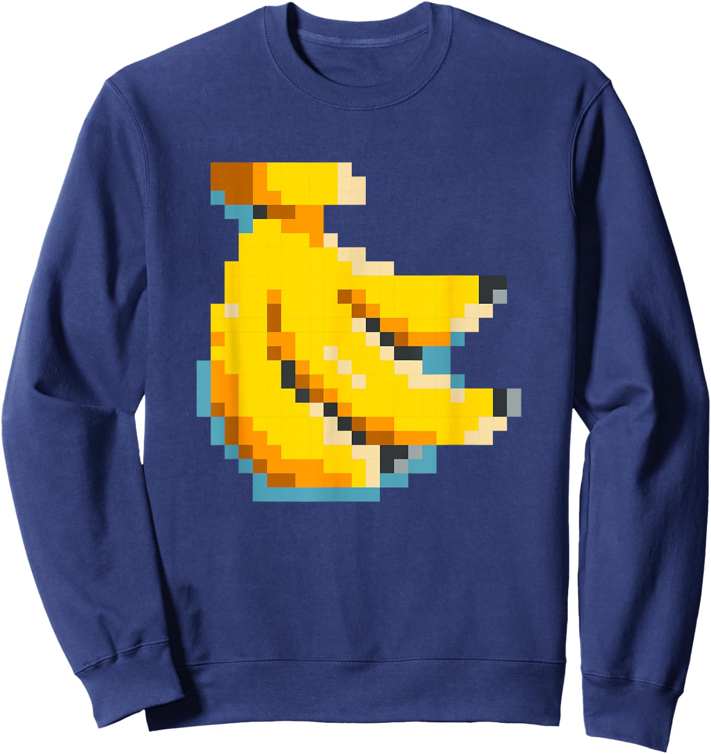 Pixel Banana 80s Video Game Halloween Costume Easy Group Sweatshirt - Sweatshirt | Navy