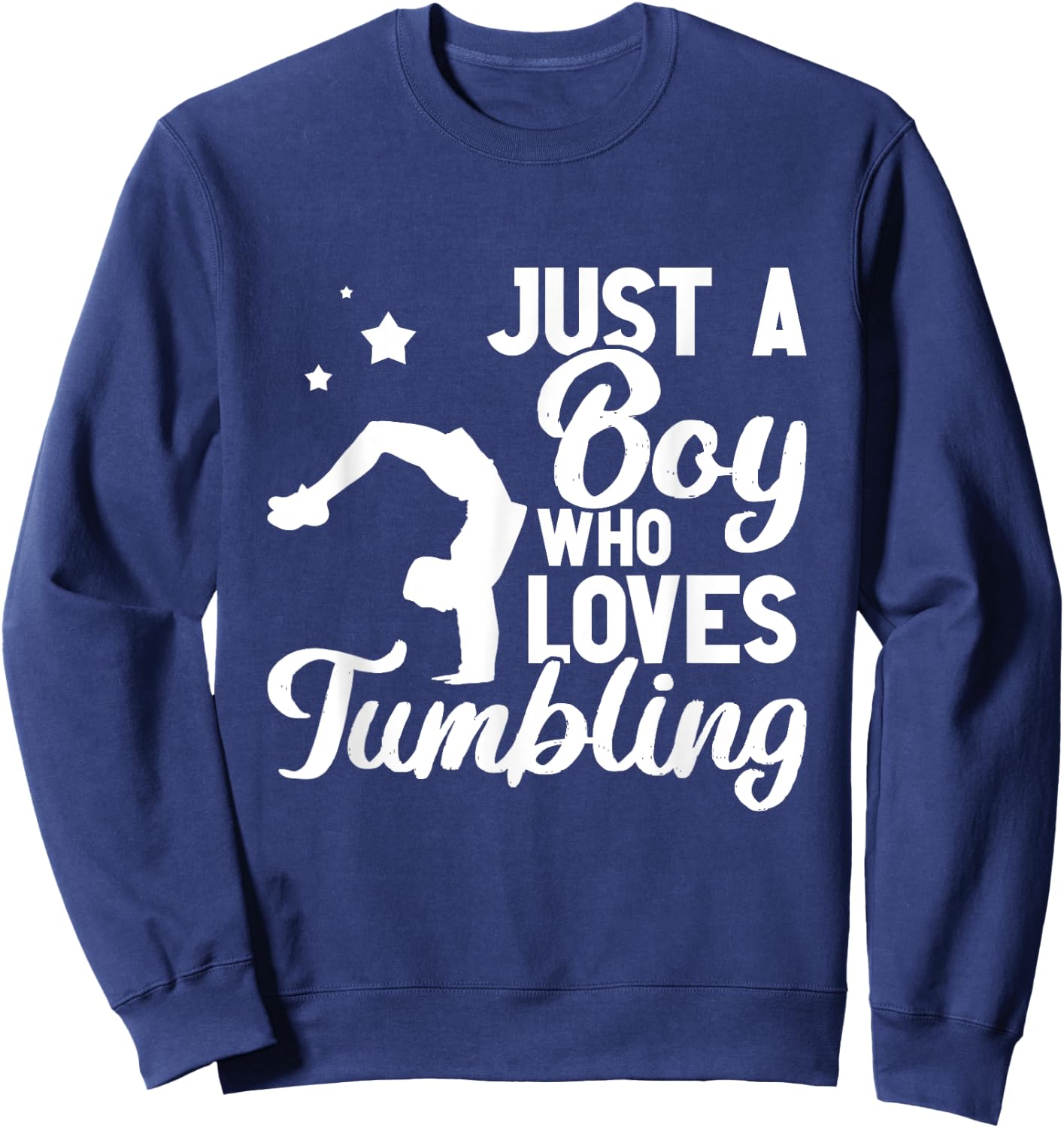 Tumbling Boy Gear Gymnast Gymnastics Funny Tumbler Sweatshirt - Sweatshirt | Navy
